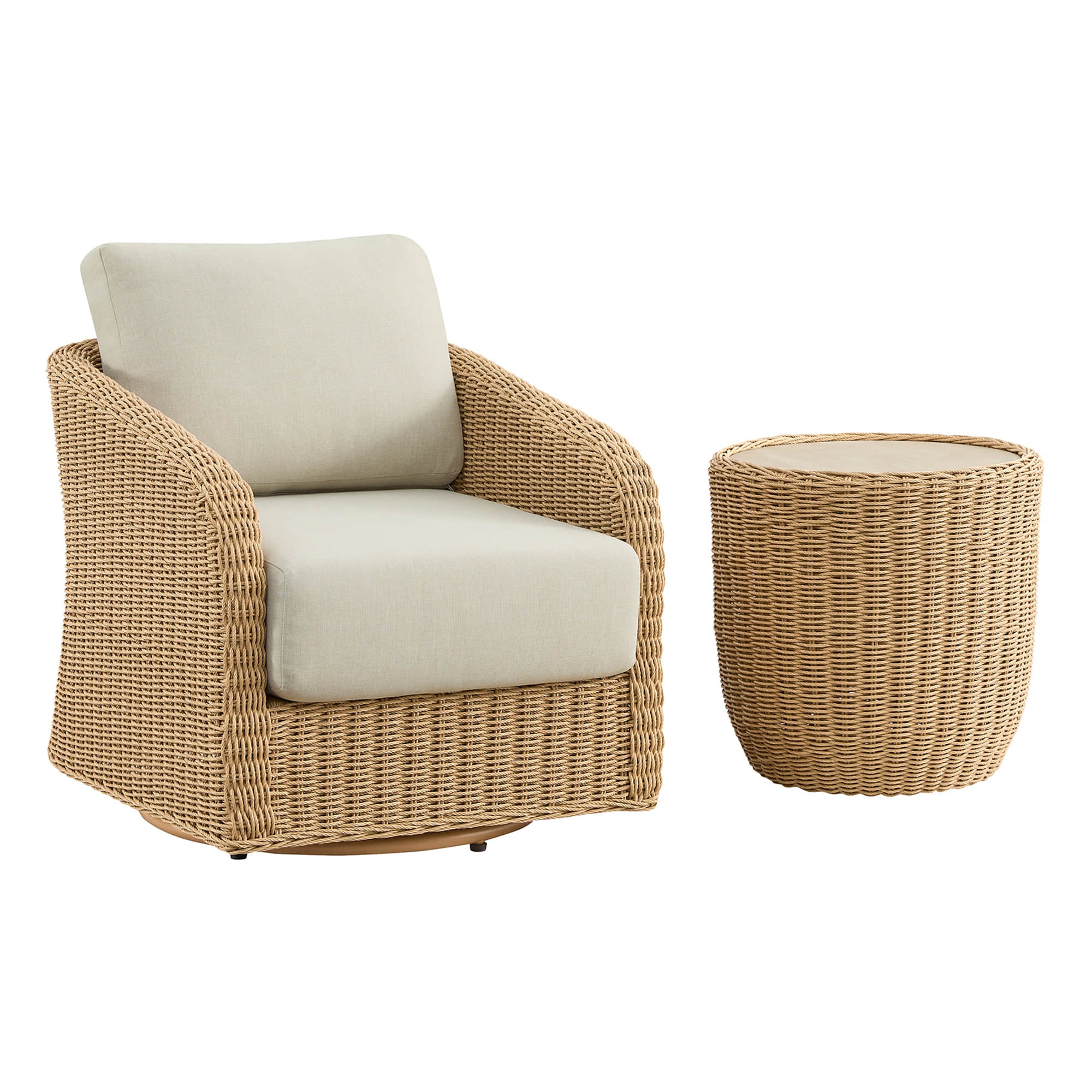 Haven Wicker Woven Outdoor Bistro Set - Image 49