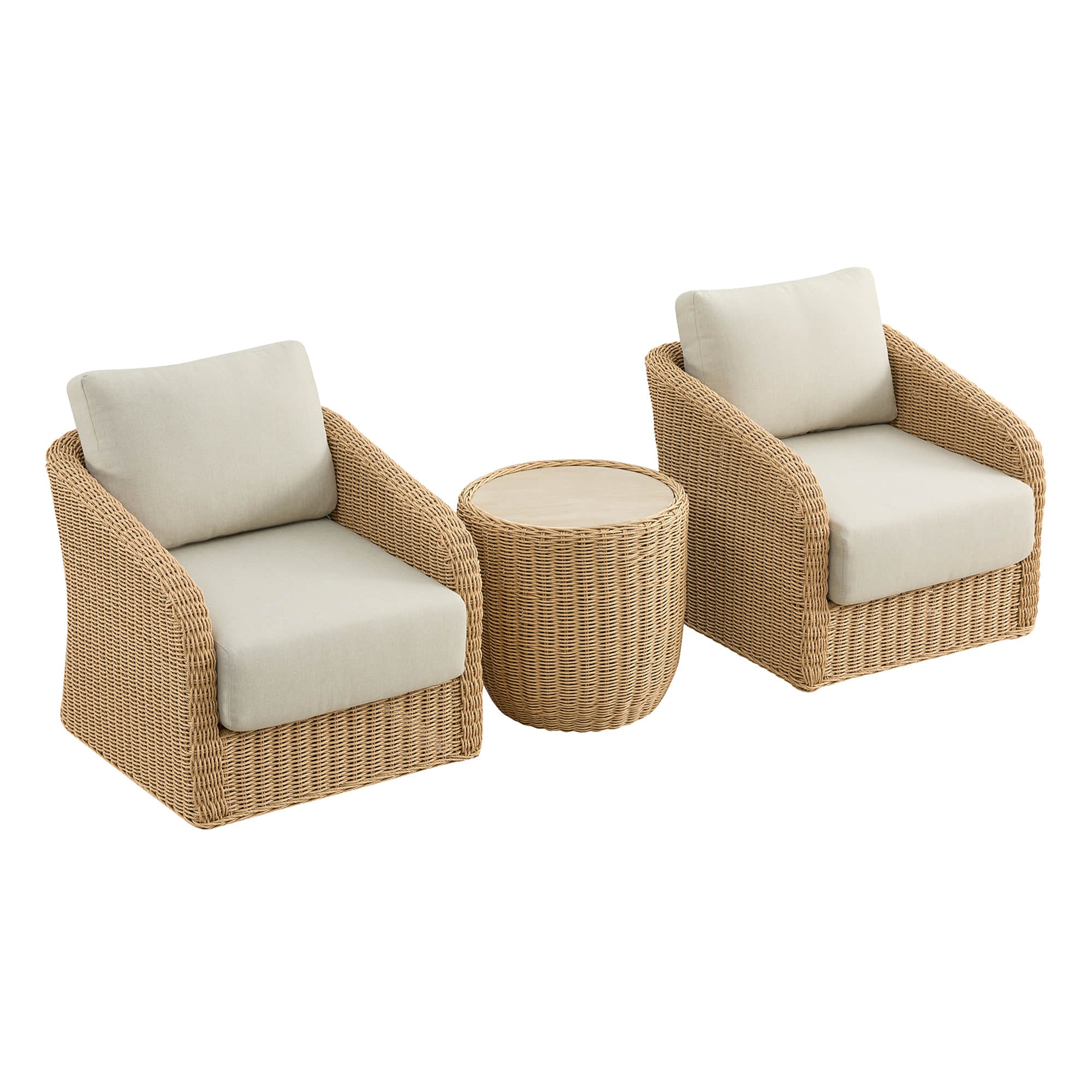 Haven Wicker Woven Outdoor Bistro Set - Image 53