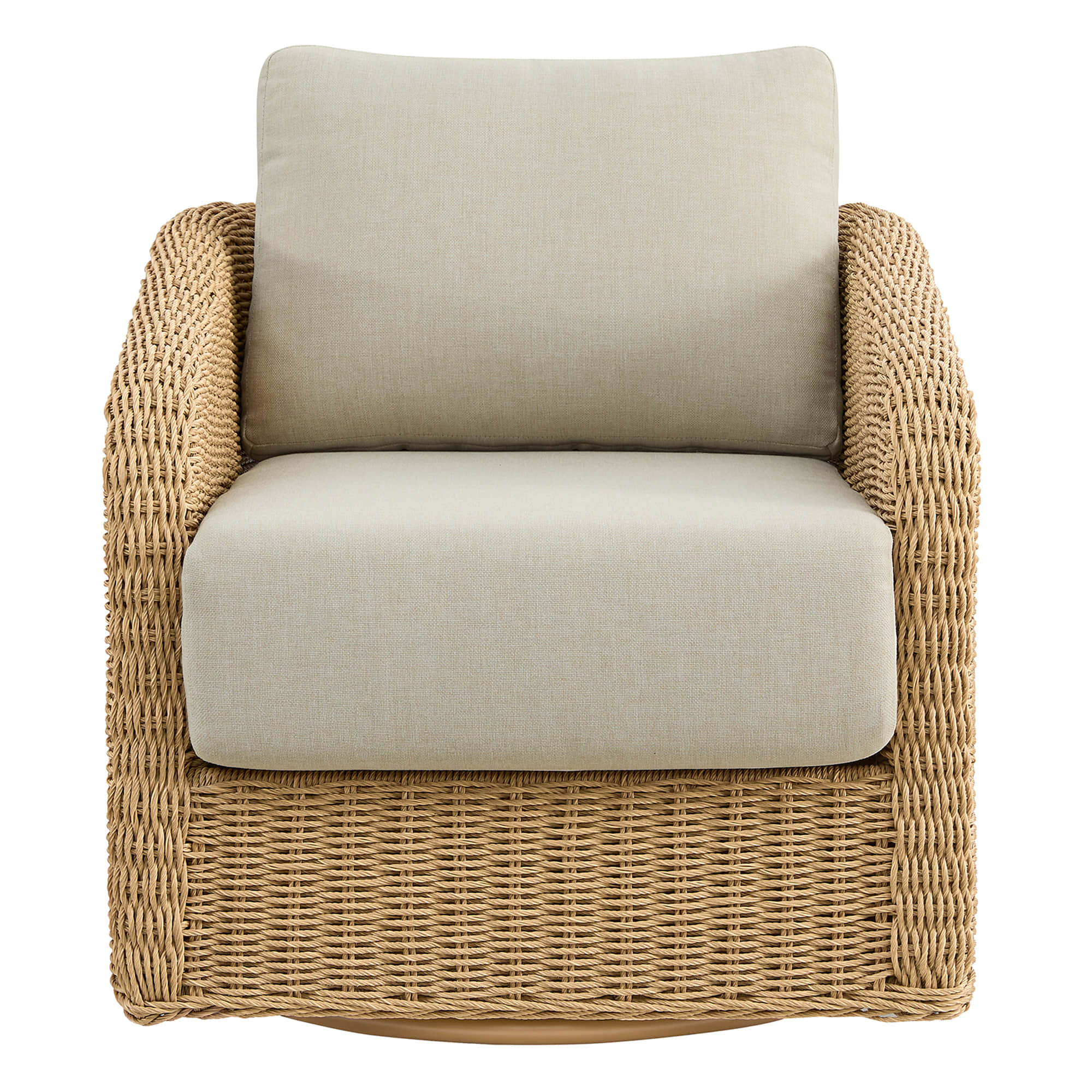 Haven Wicker Woven Outdoor Swivel Chair (Set of 2) - Image 10