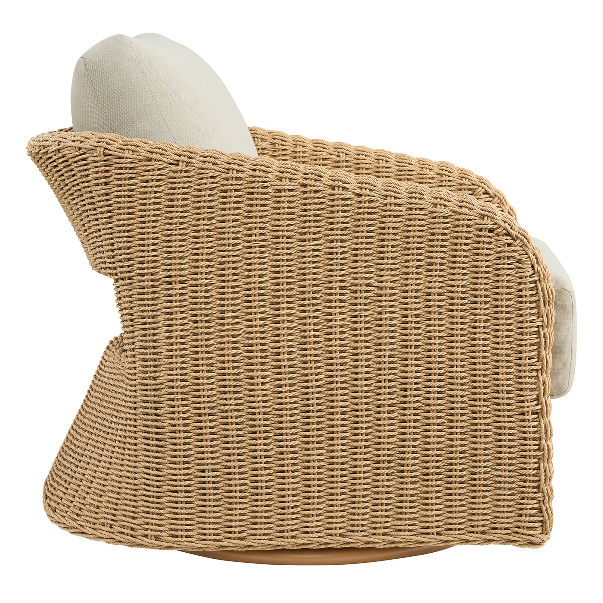 Haven Wicker Woven Outdoor Swivel Chair (Set of 2) - Image 11