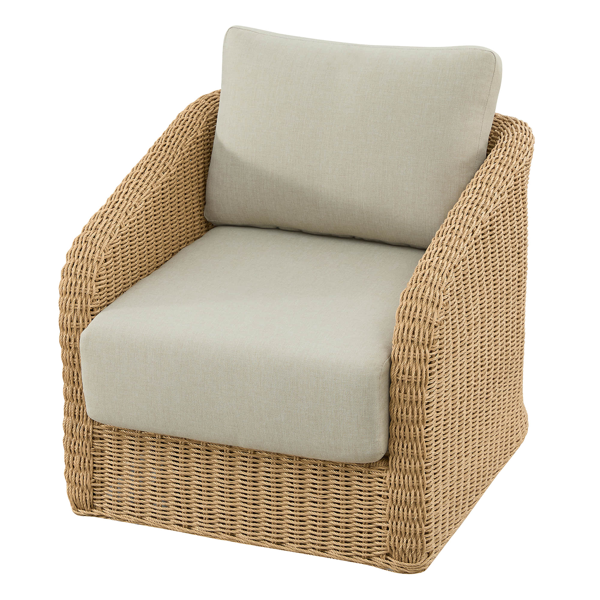 Haven Wicker Woven Outdoor Swivel Chair (Set of 2) - Image 15