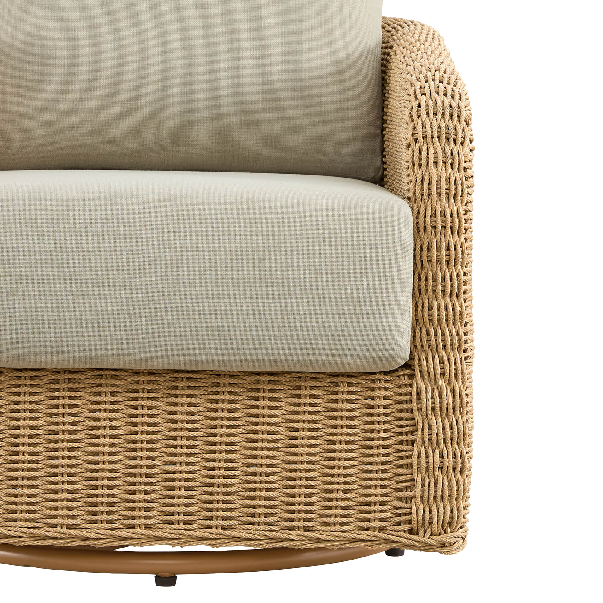 Haven Wicker Woven Outdoor Swivel Chair (Set of 2) - Image 19