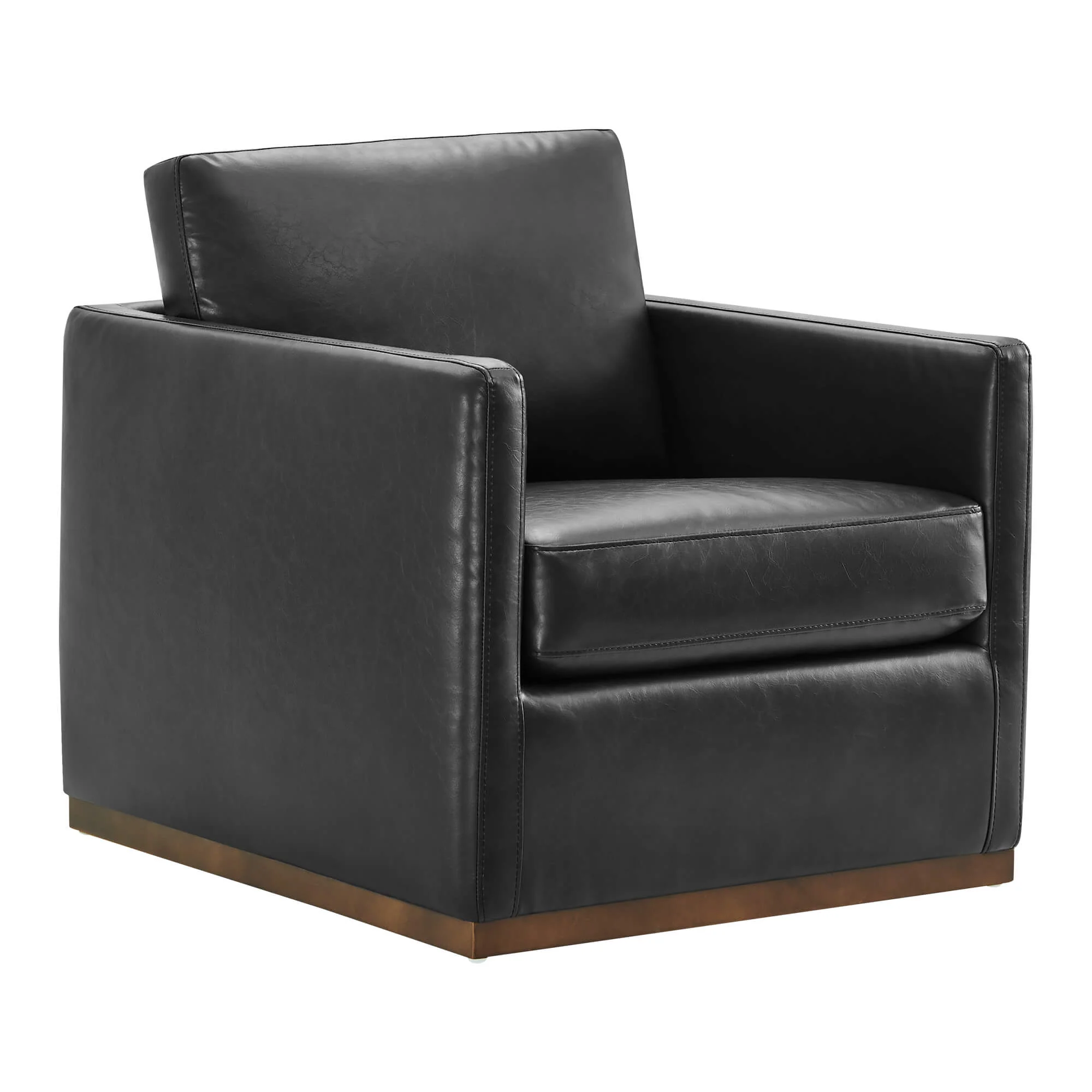 Henry Swivel Accent Chair with Wood Base - Image 15