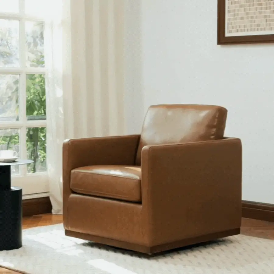 Henry Modern Swivel Accent Chair - Image 18