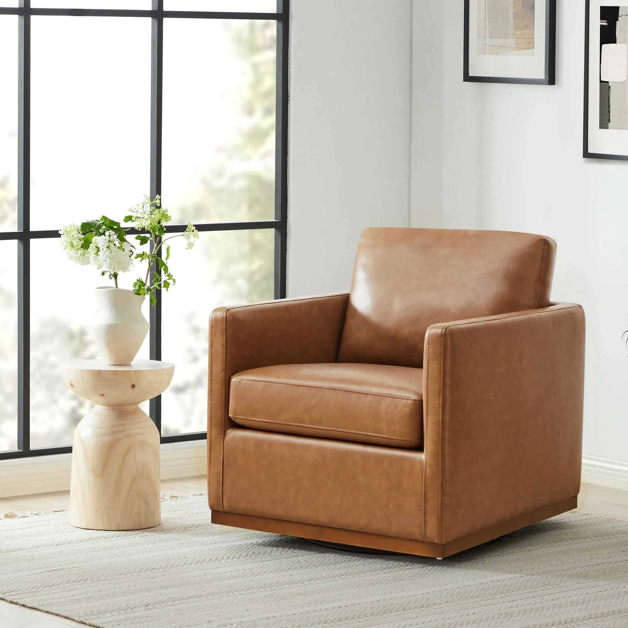Henry Modern Swivel Accent Chair - Image 20