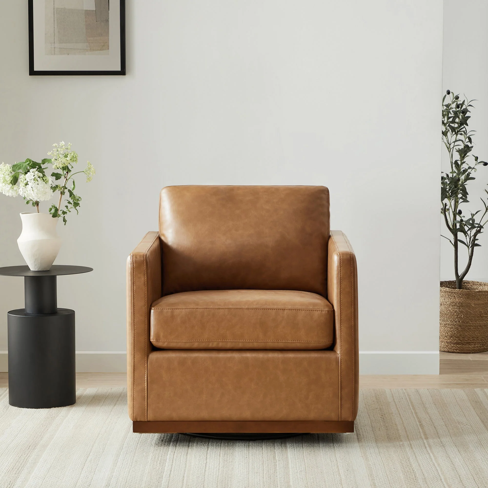 Henry Modern Swivel Accent Chair - Image 21