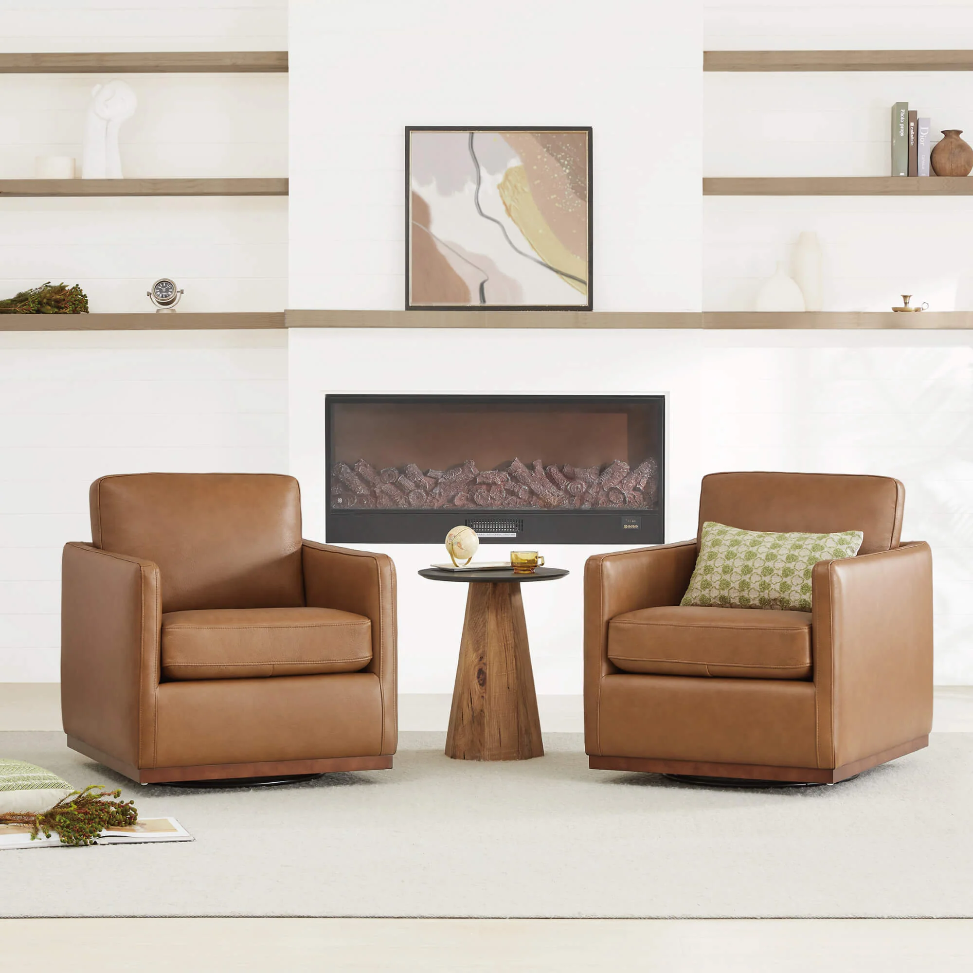 Henry Modern Swivel Accent Chair - Image 88