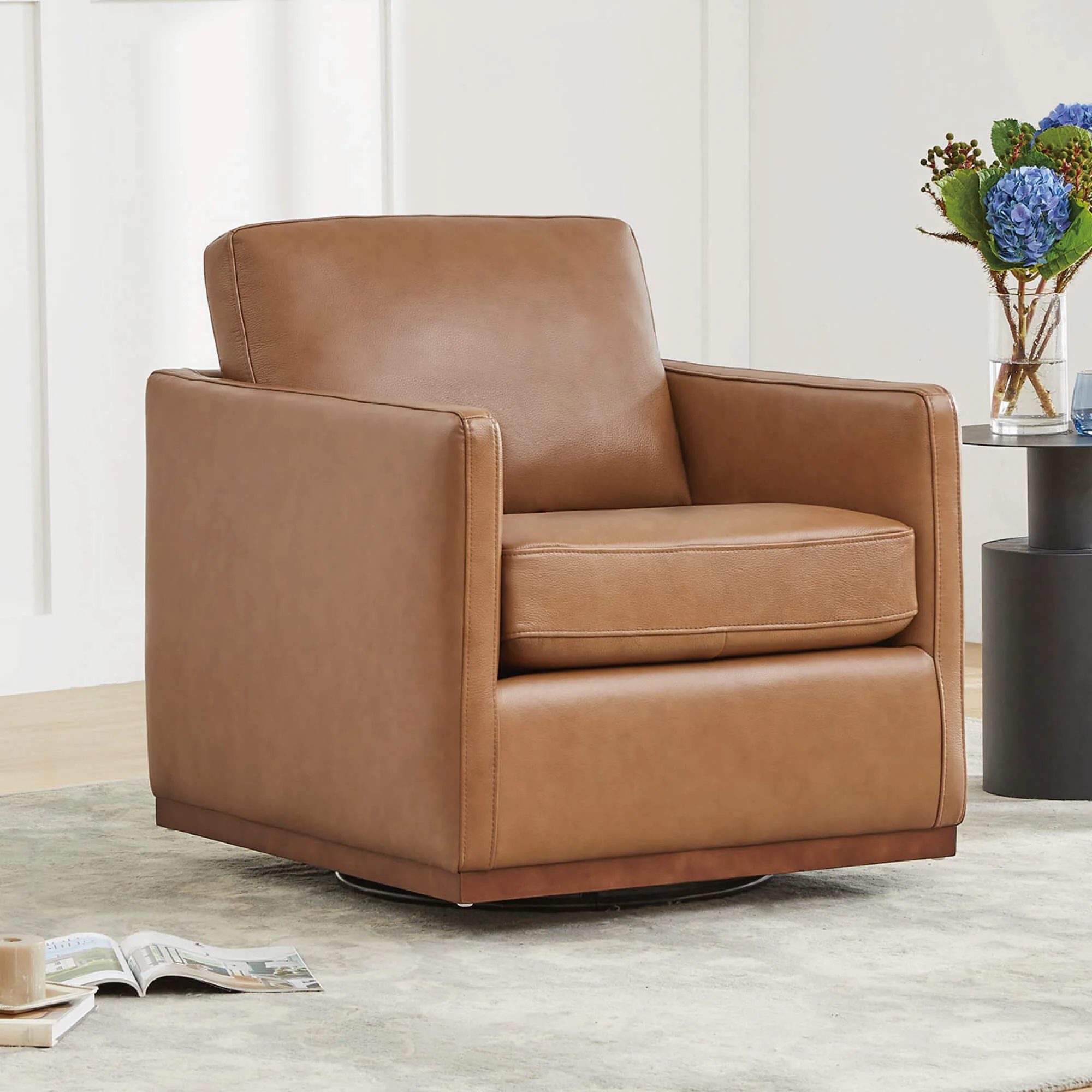 Henry Modern Swivel Accent Chair - Image 89