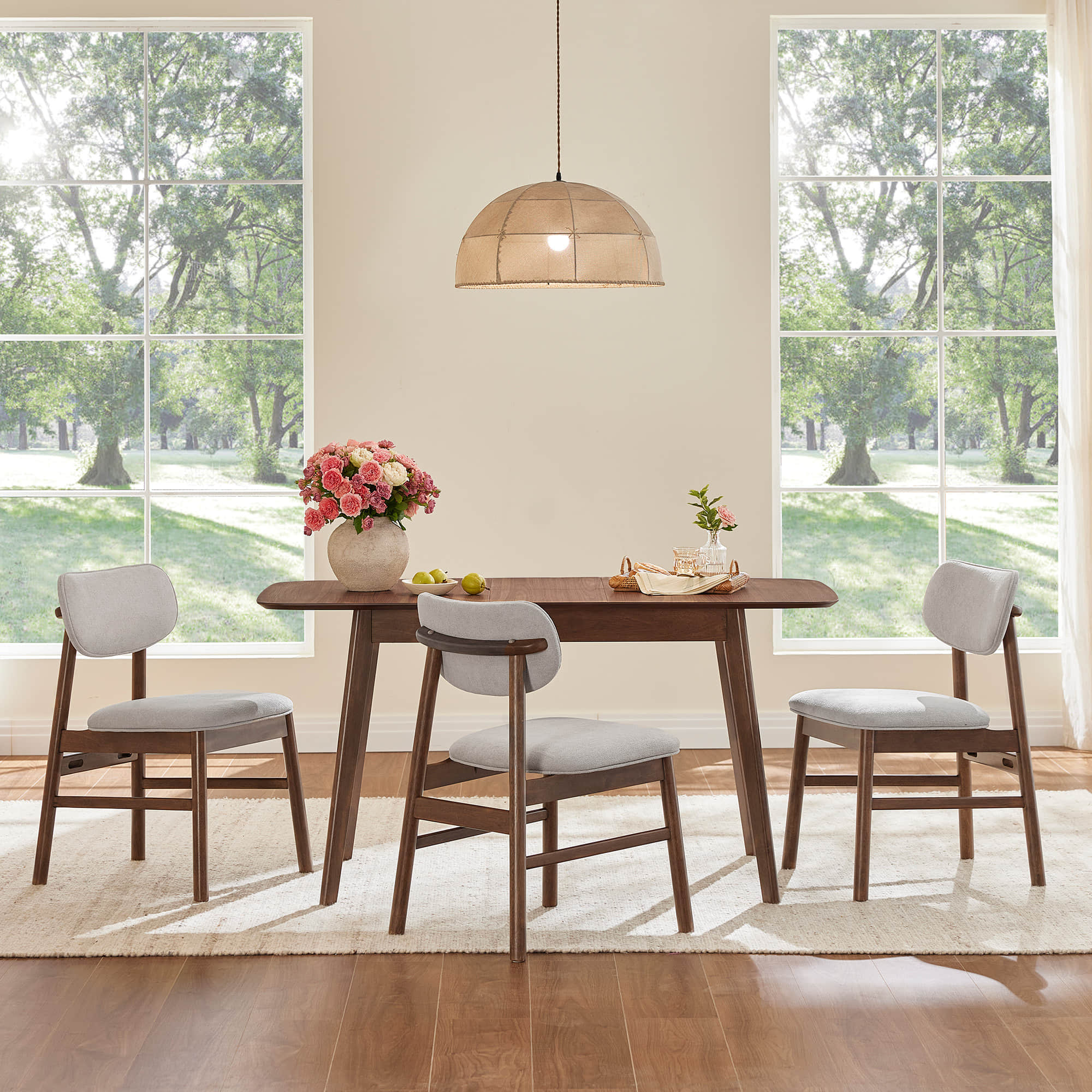 Hilda Extendable Wood Dining Table Set - Image 9