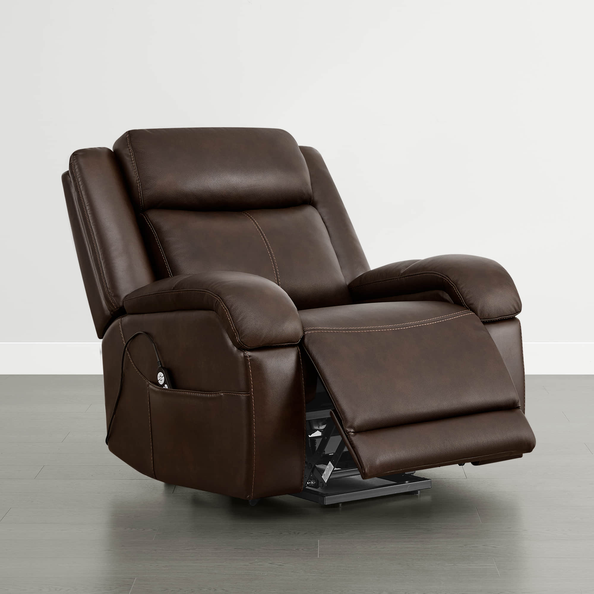 Isaac Genuine Leather Lift Assist Recliner With Power Headrest - Image 10