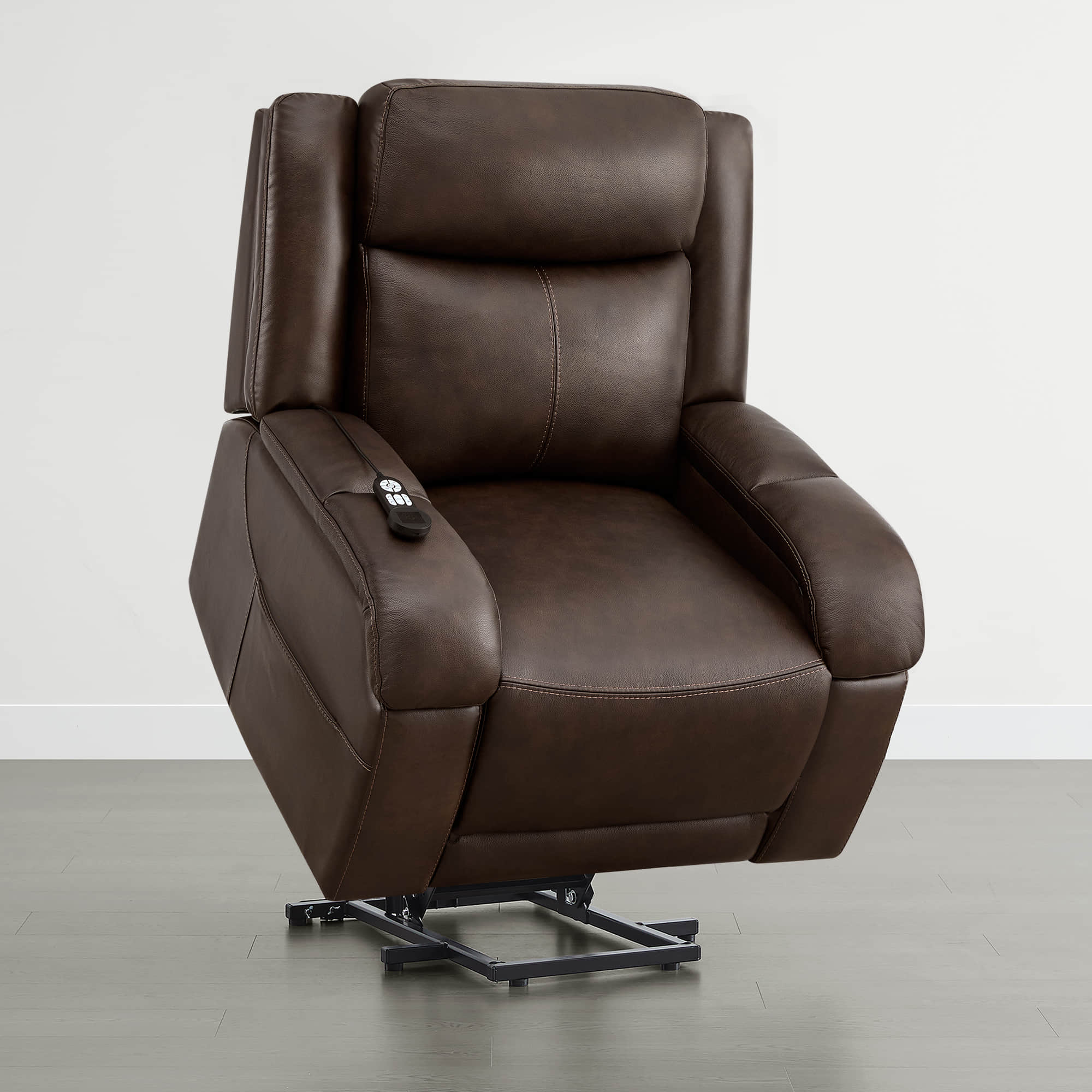 Isaac Genuine Leather Lift Assist Recliner With Power Headrest - Image 11