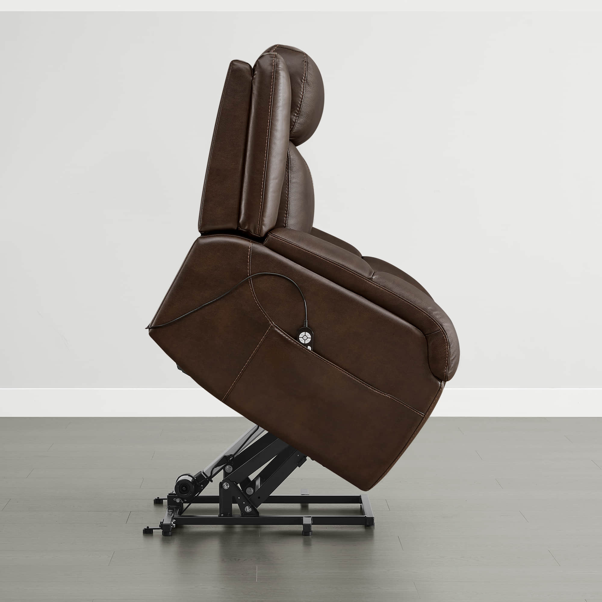 Isaac Genuine Leather Lift Assist Recliner With Power Headrest - Image 13