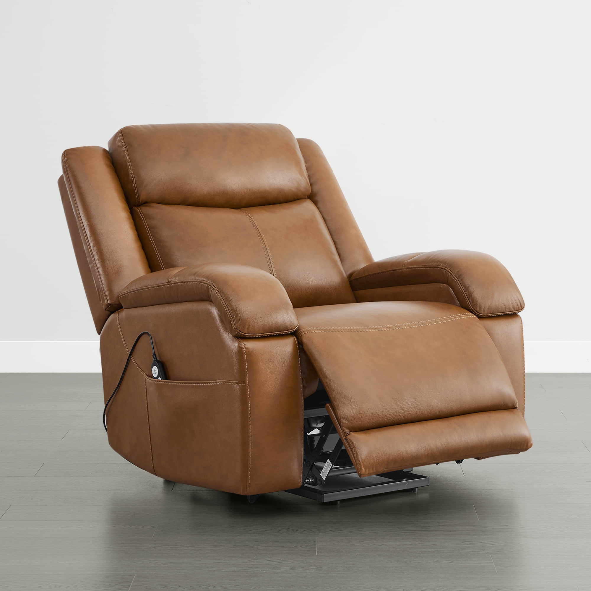 Isaac Genuine Leather Lift Assist Recliner With Power Headrest - Image 49