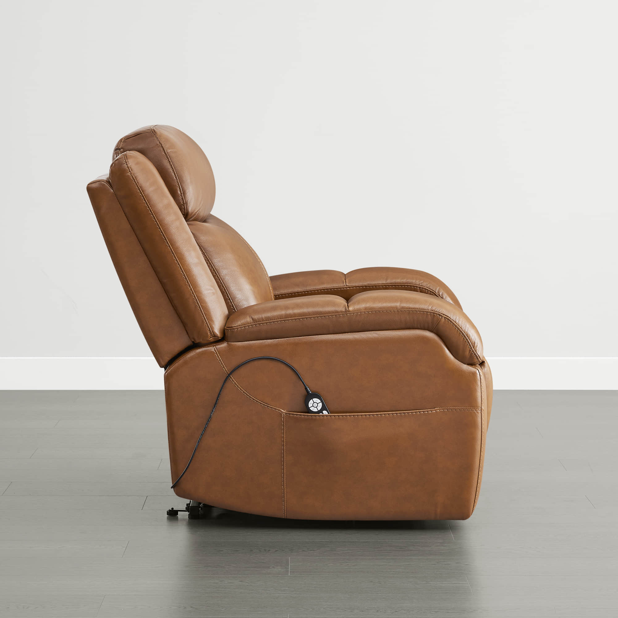 Isaac Genuine Leather Lift Assist Recliner With Power Headrest - Image 52
