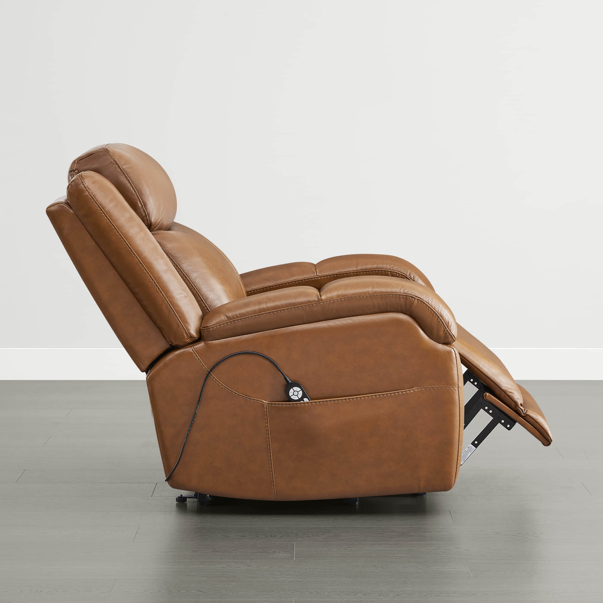 Isaac Genuine Leather Lift Assist Recliner With Power Headrest - Image 53