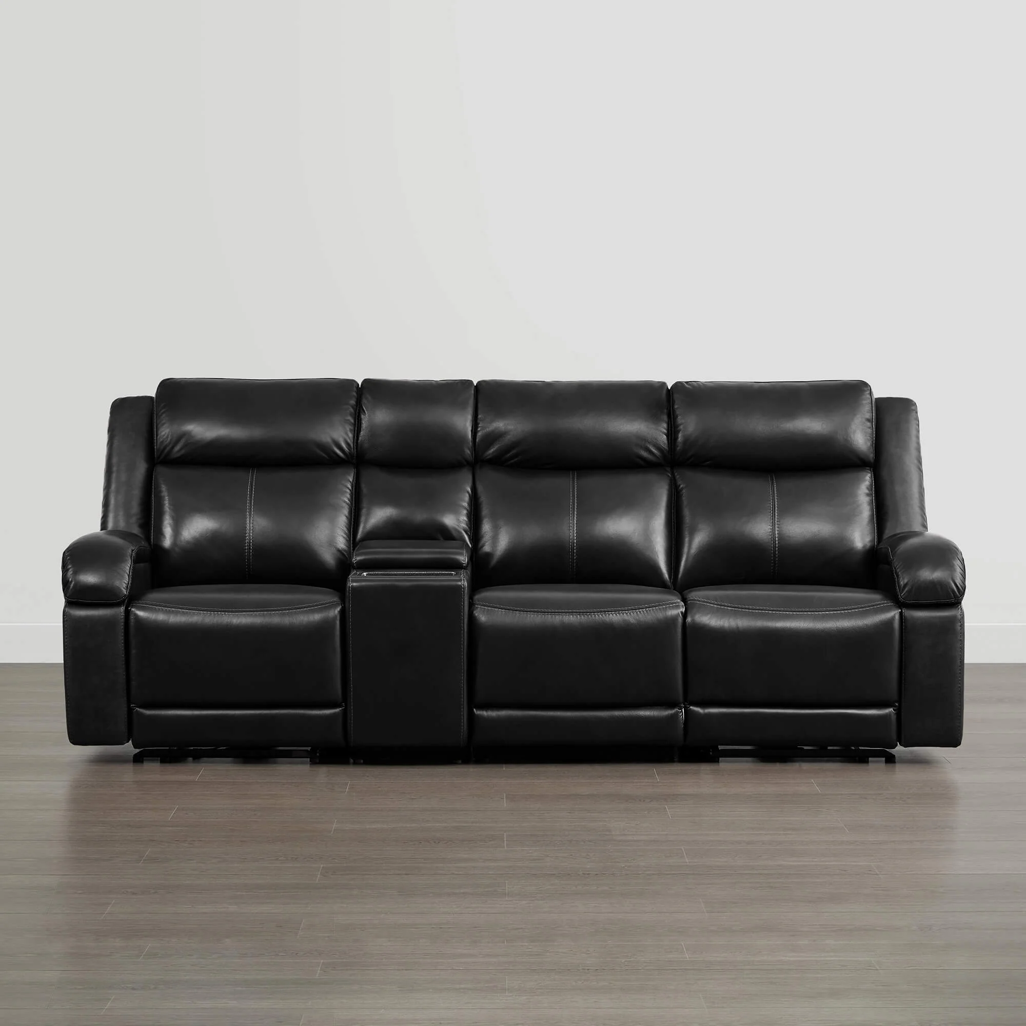 Isaac Genuine Leather Wall Hugger Power Reclining Sofa with Power Headrest - Image 111