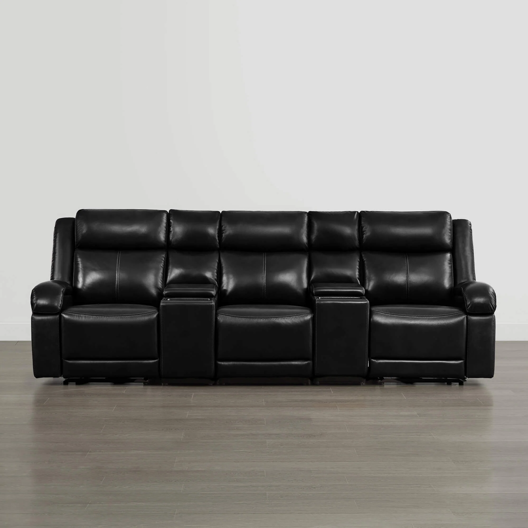 Isaac Genuine Leather Wall Hugger Power Reclining Sofa with Power Headrest - Image 120