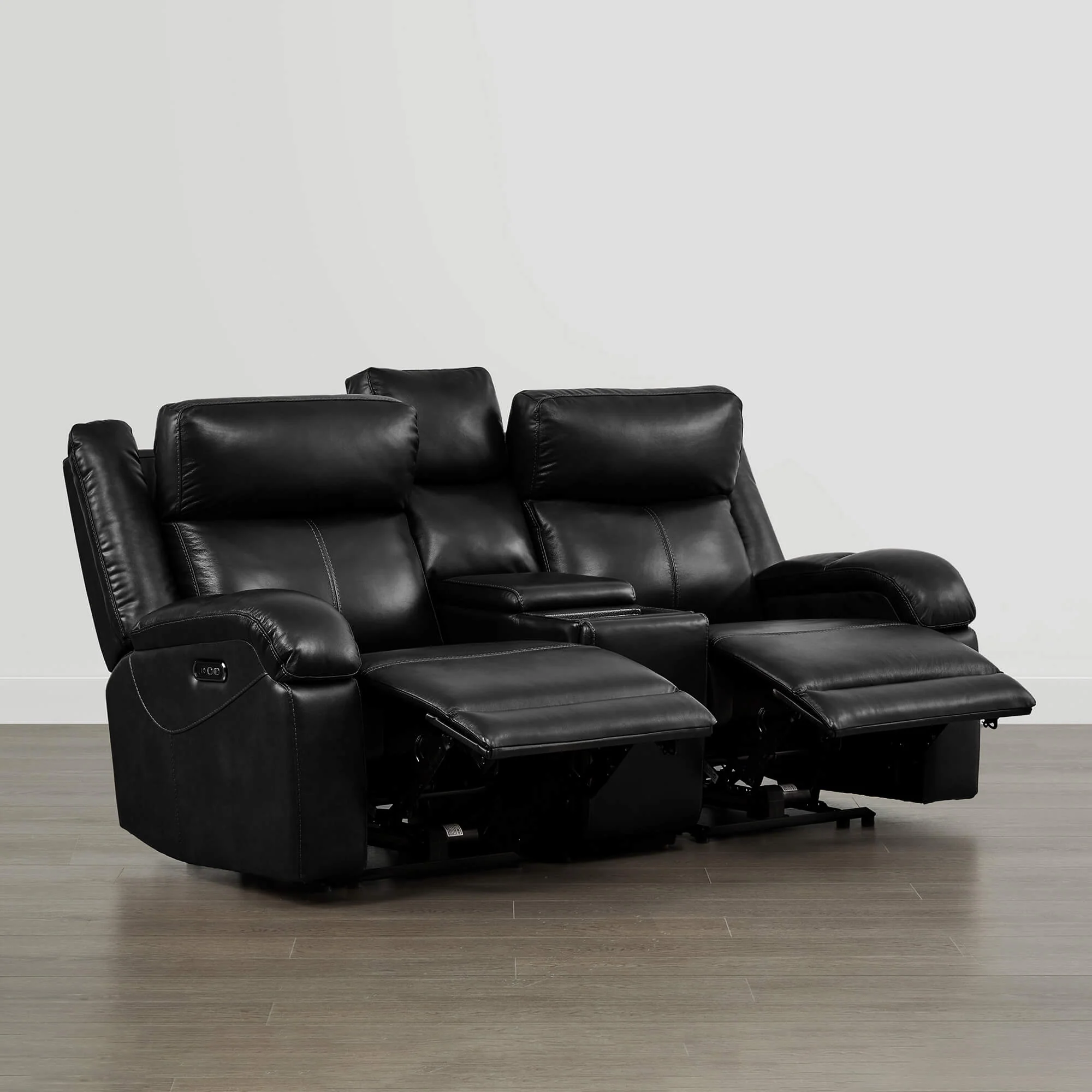 Isaac Genuine Leather Wall Hugger Power Reclining Sofa with Power Headrest - Image 131
