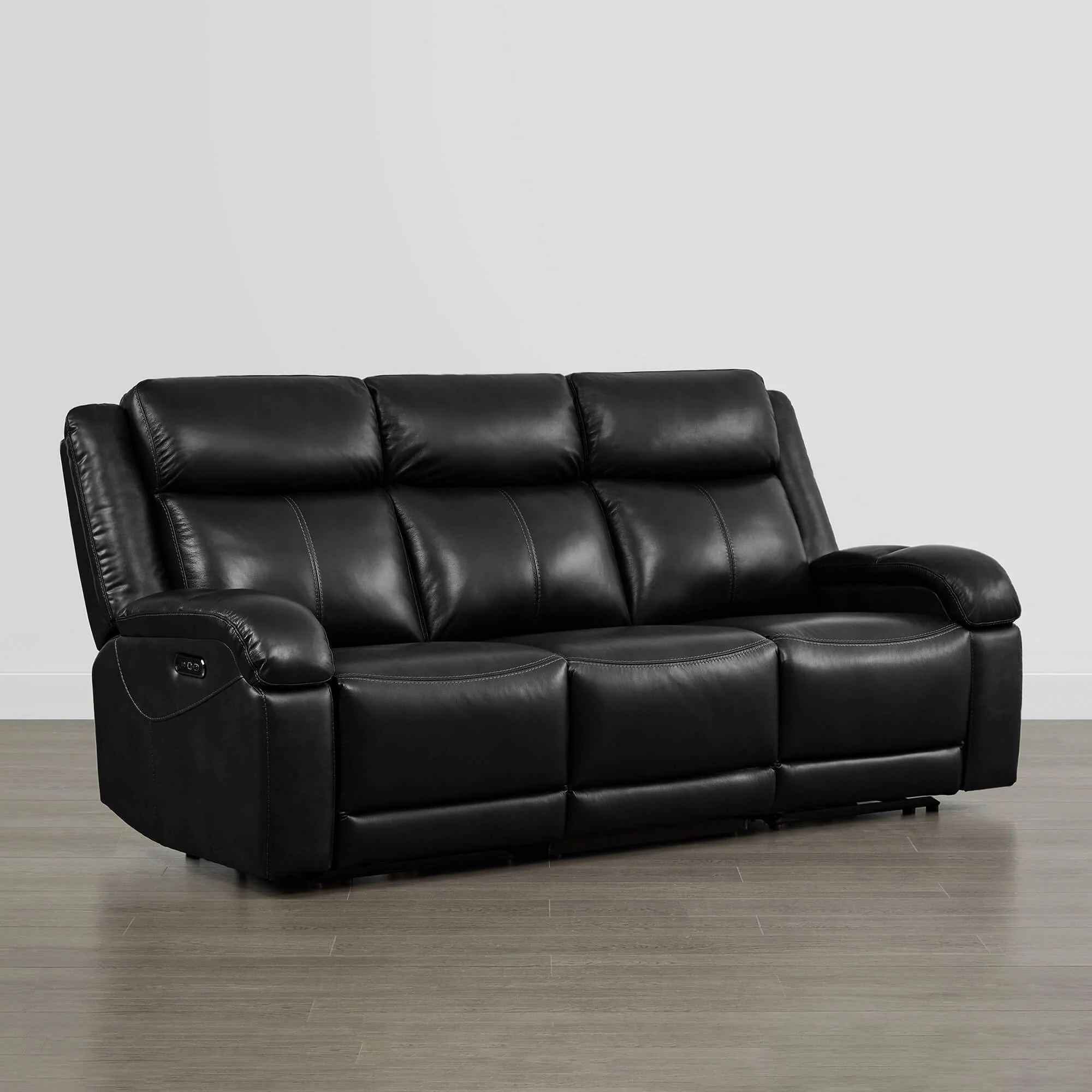 Isaac Genuine Leather Wall Hugger Power Reclining Sofa with Power Headrest - Image 134