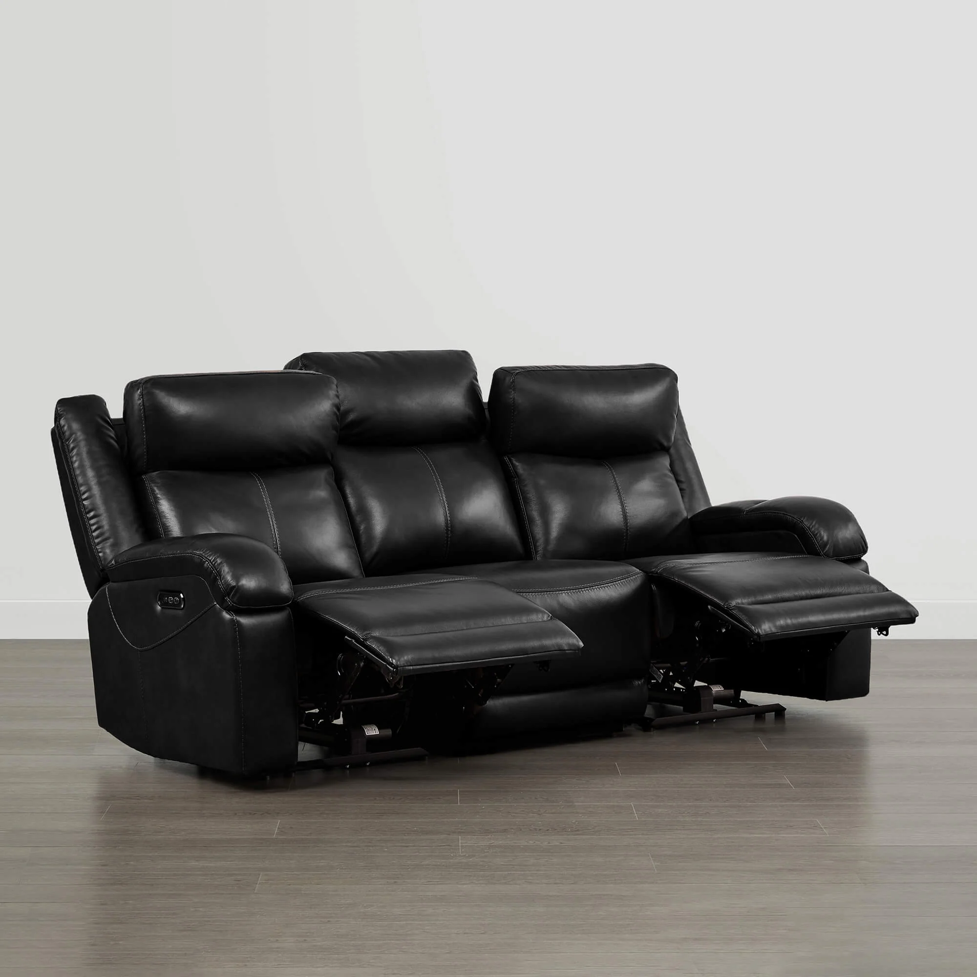 Isaac Genuine Leather Wall Hugger Power Reclining Sofa with Power Headrest - Image 136