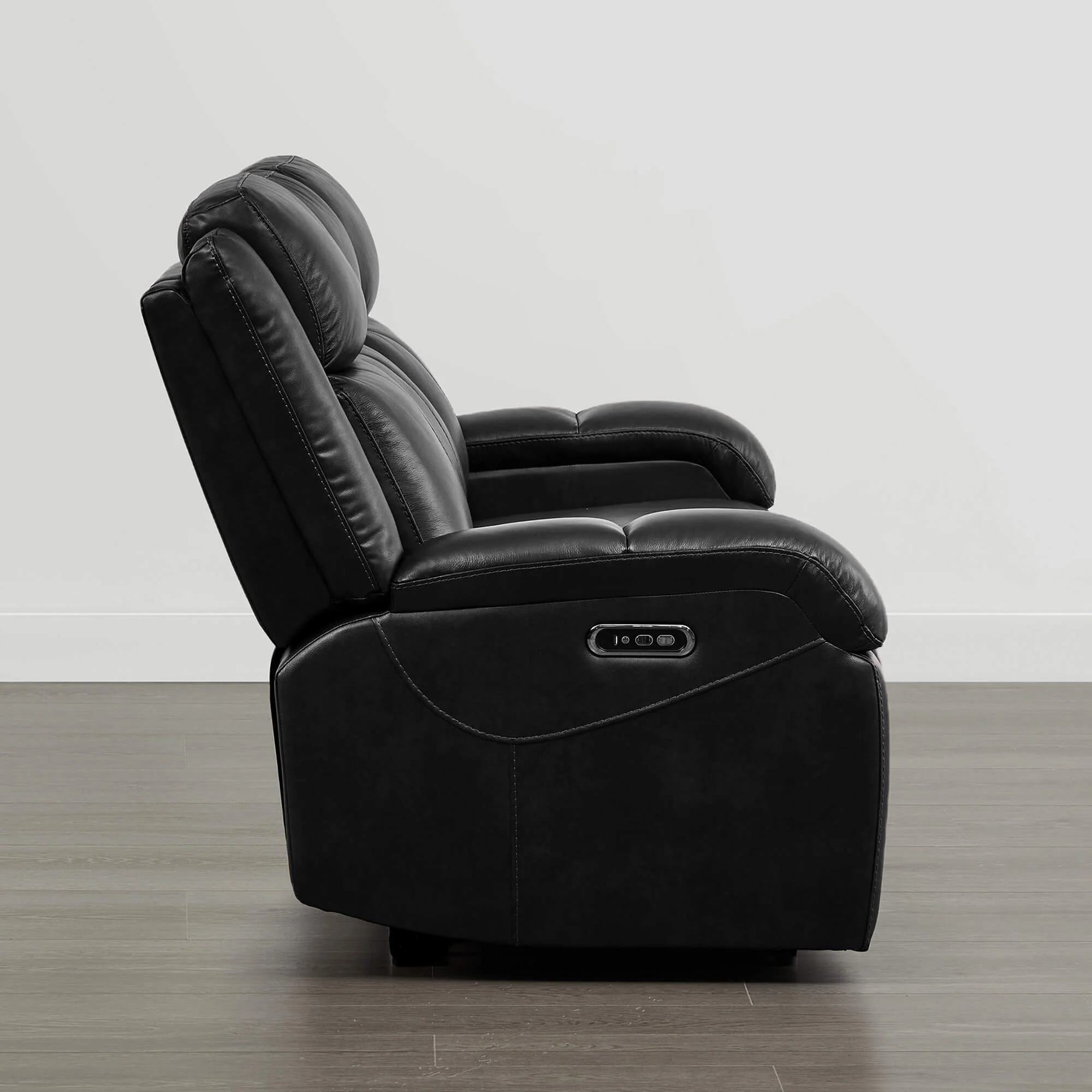 Isaac Genuine Leather Wall Hugger Power Reclining Sofa with Power Headrest - Image 137