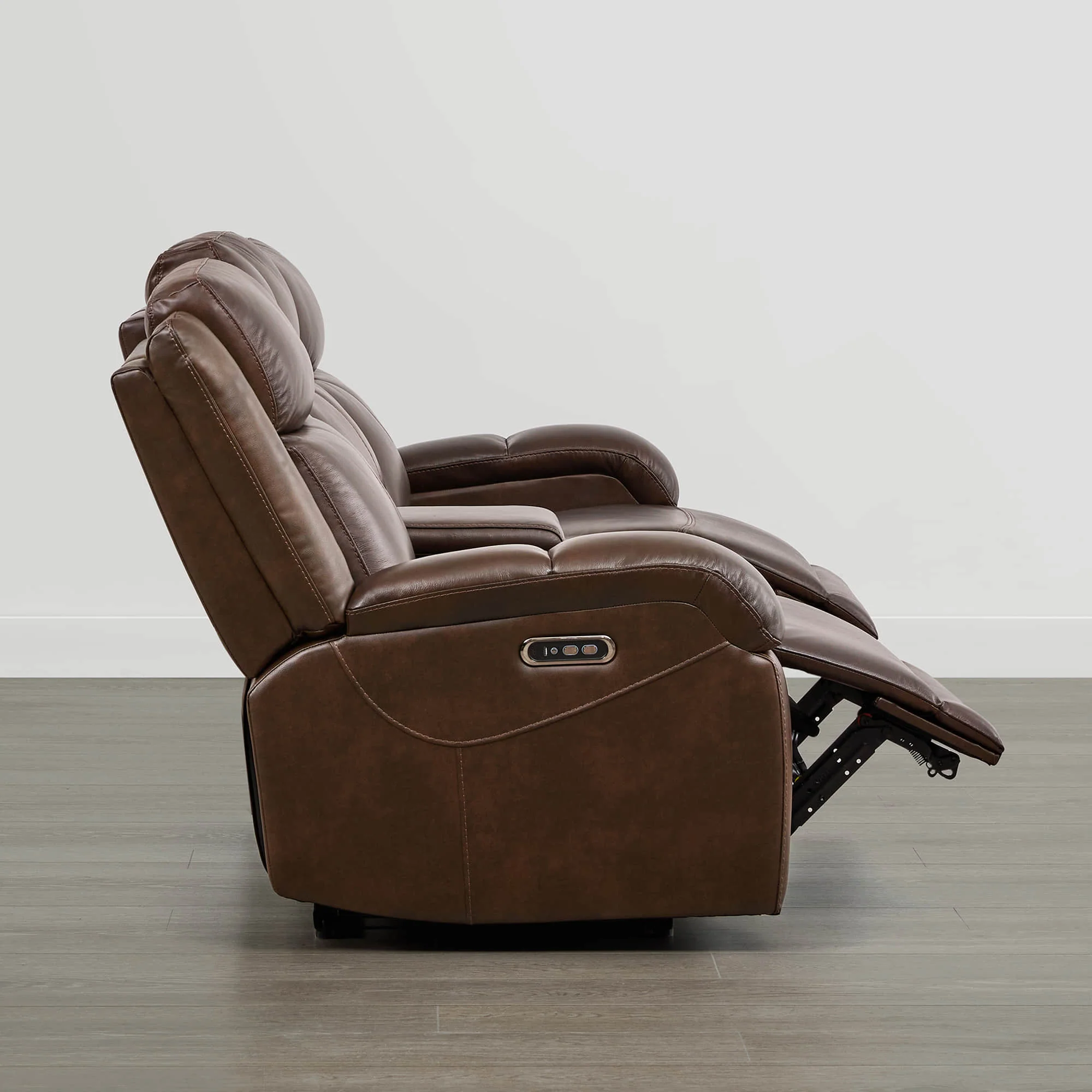 Isaac Genuine Leather Wall Hugger Power Reclining Sofa with Power Headrest - Image 14
