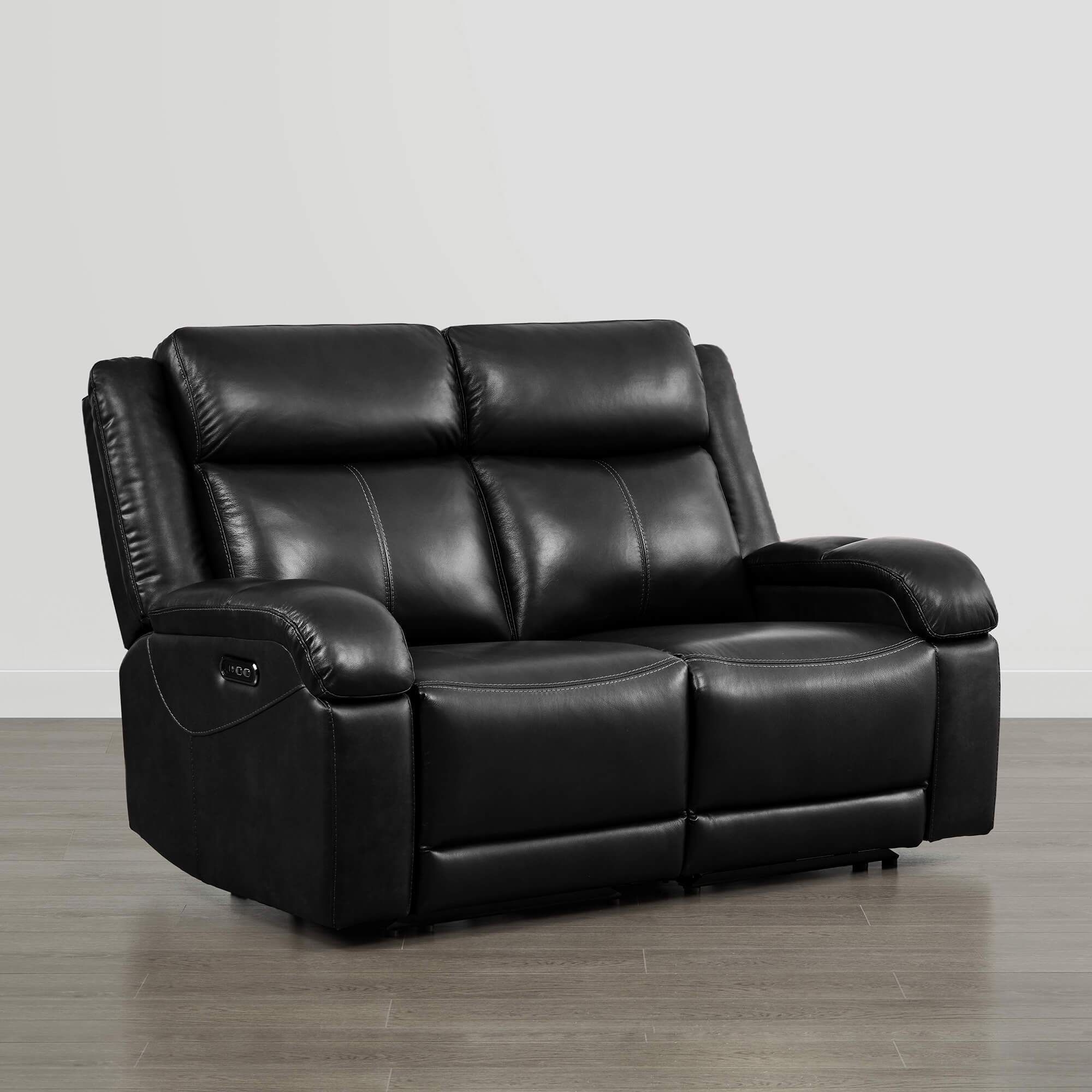 Isaac Genuine Leather Wall Hugger Power Reclining Sofa with Power Headrest - Image 142