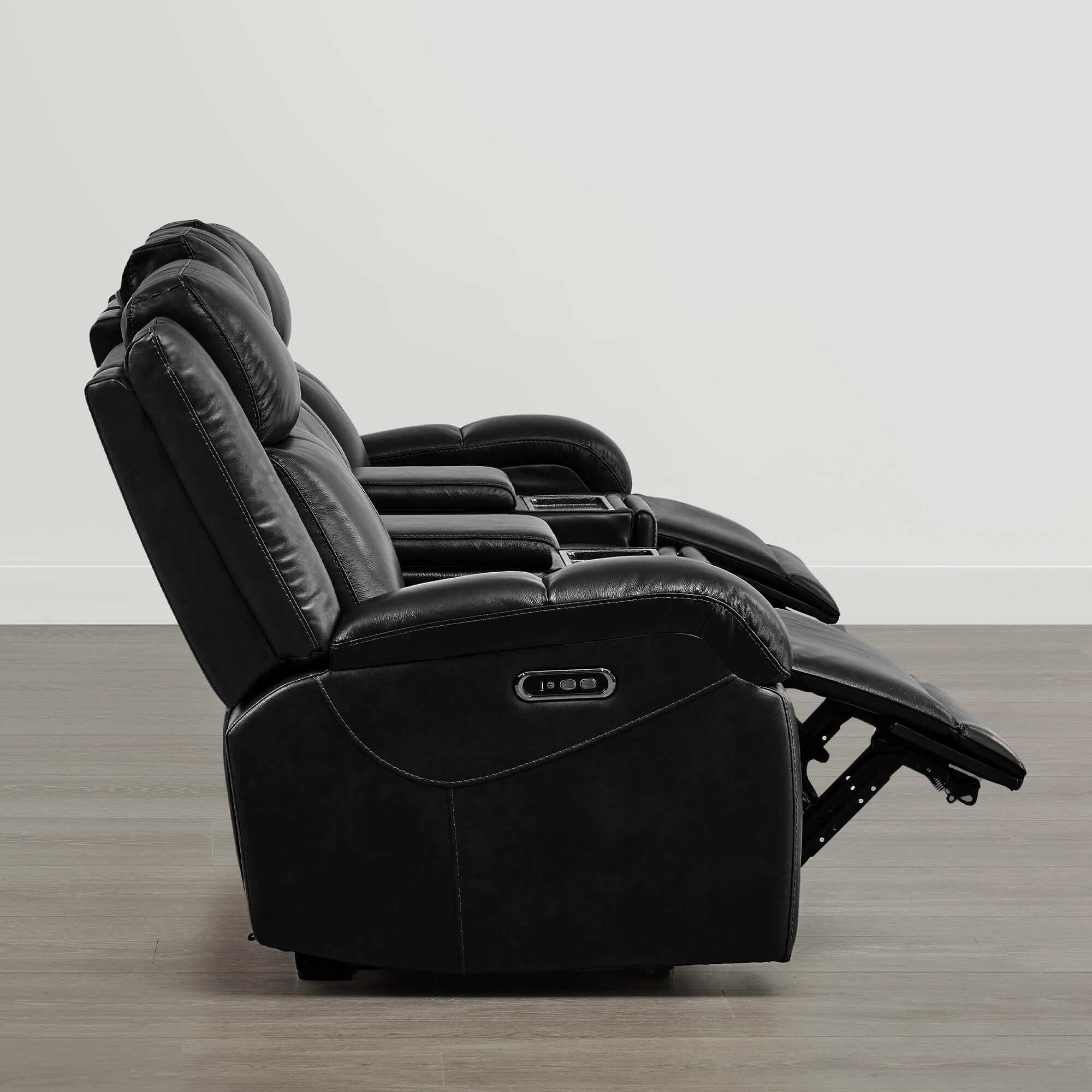 Isaac Genuine Leather Wall Hugger Power Reclining Sofa with Power Headrest - Image 147