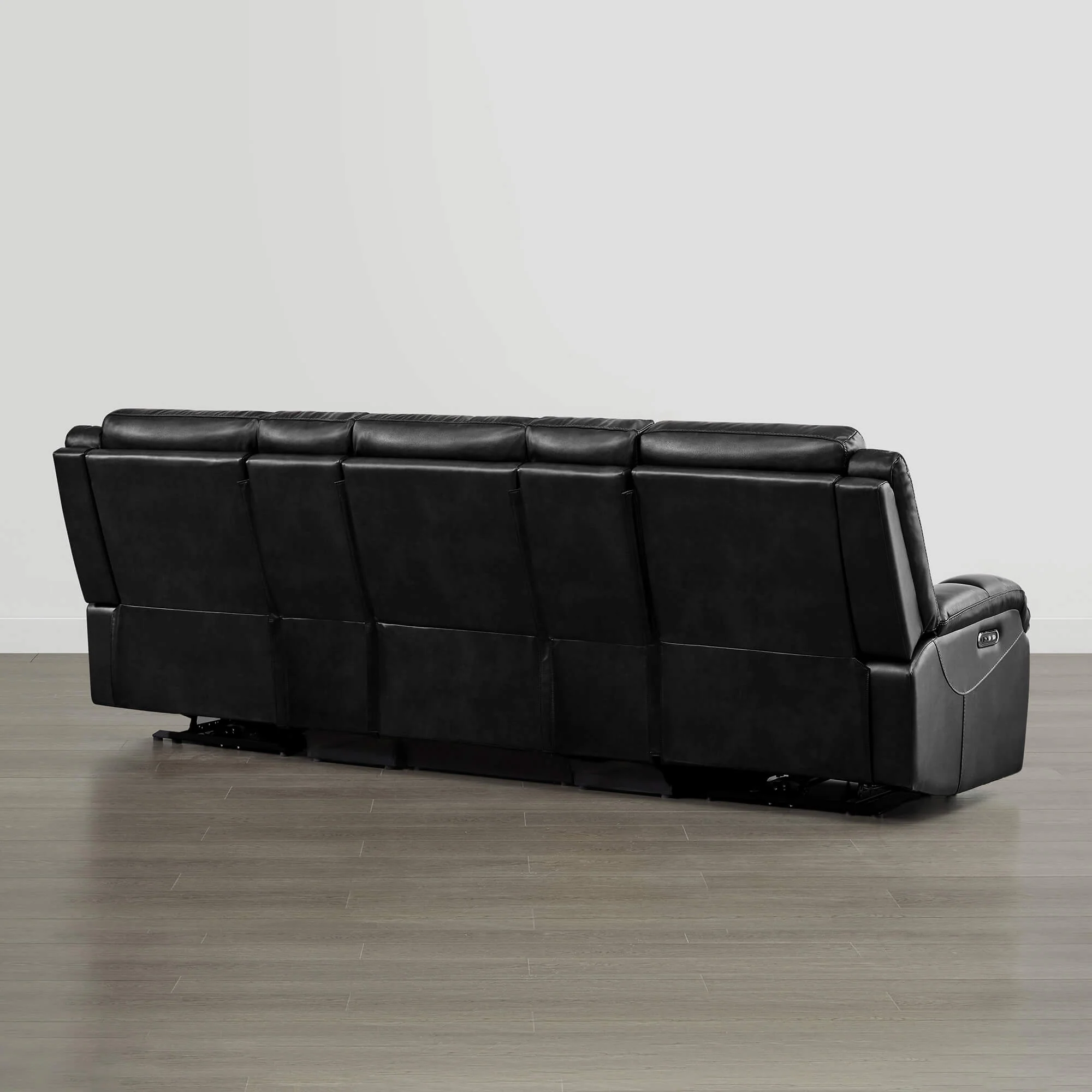 Isaac Genuine Leather Wall Hugger Power Reclining Sofa with Power Headrest - Image 152