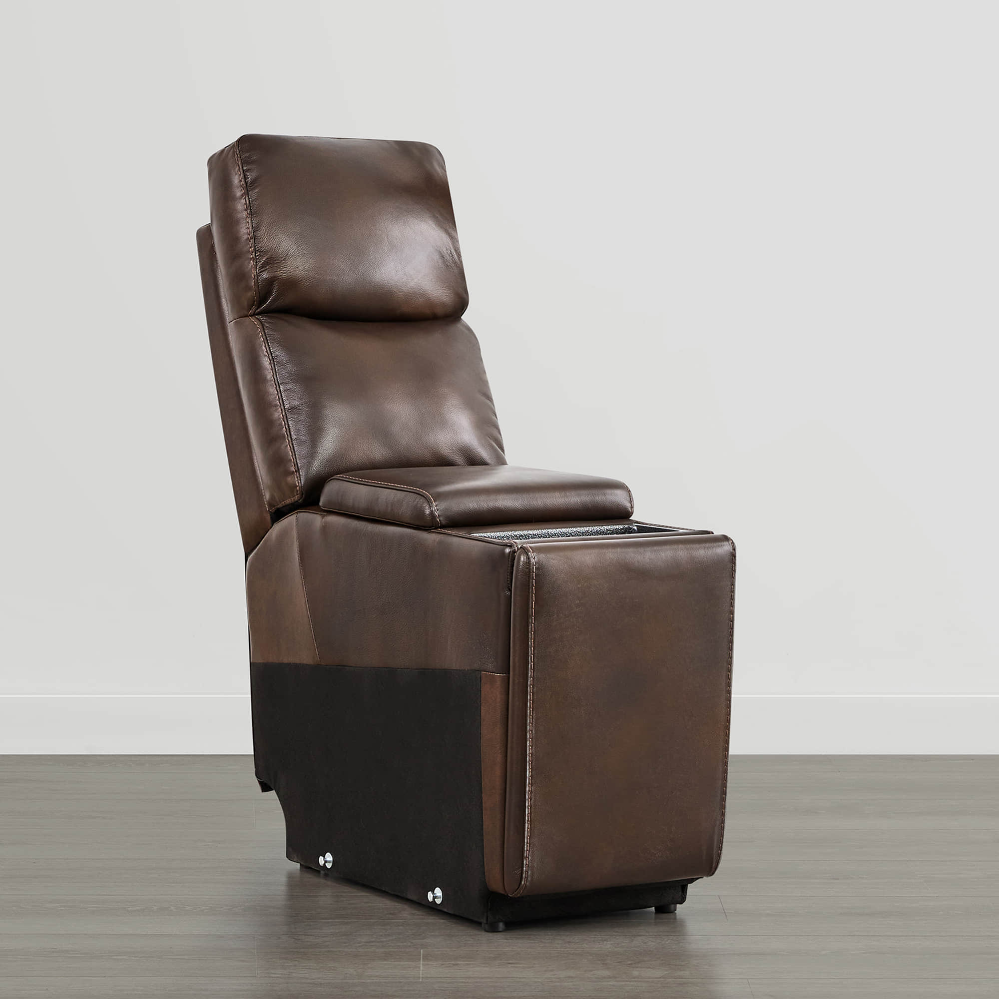 Isaac Genuine Leather Wall Hugger Power Reclining Sofa with Power Headrest - Image 17