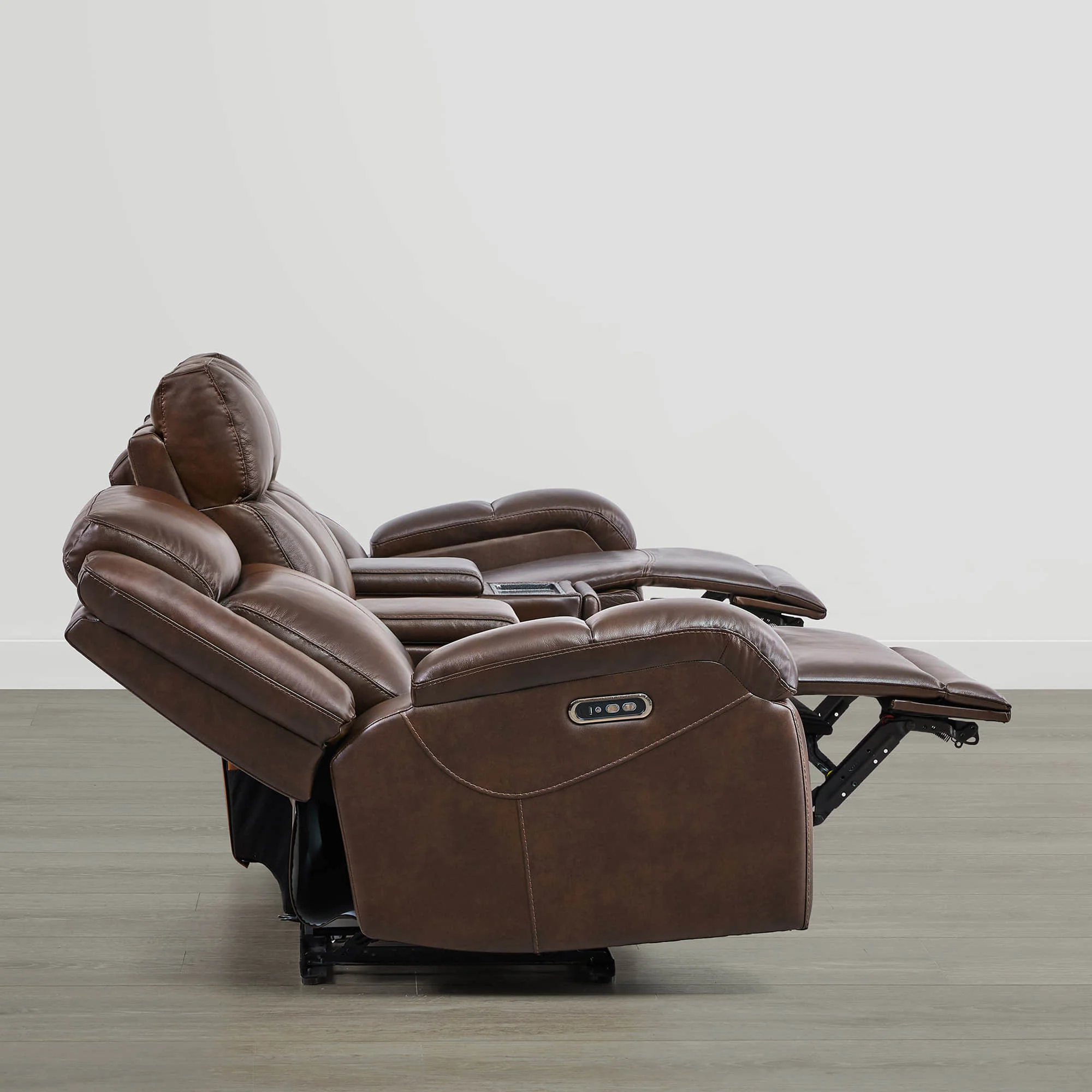 Isaac Genuine Leather Wall Hugger Power Reclining Sofa with Power Headrest - Image 26