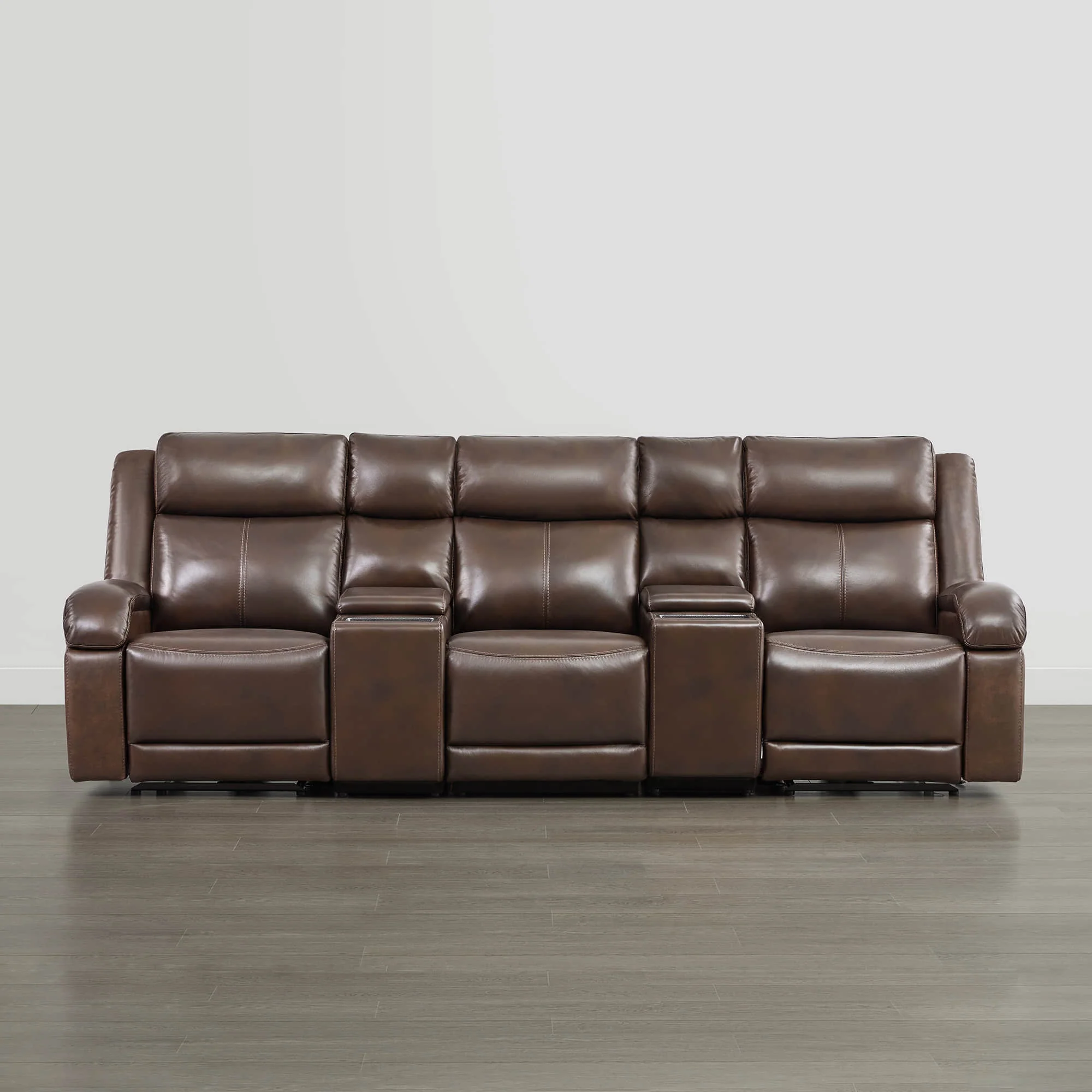 Isaac Genuine Leather Wall Hugger Power Reclining Sofa with Power Headrest - Image 29