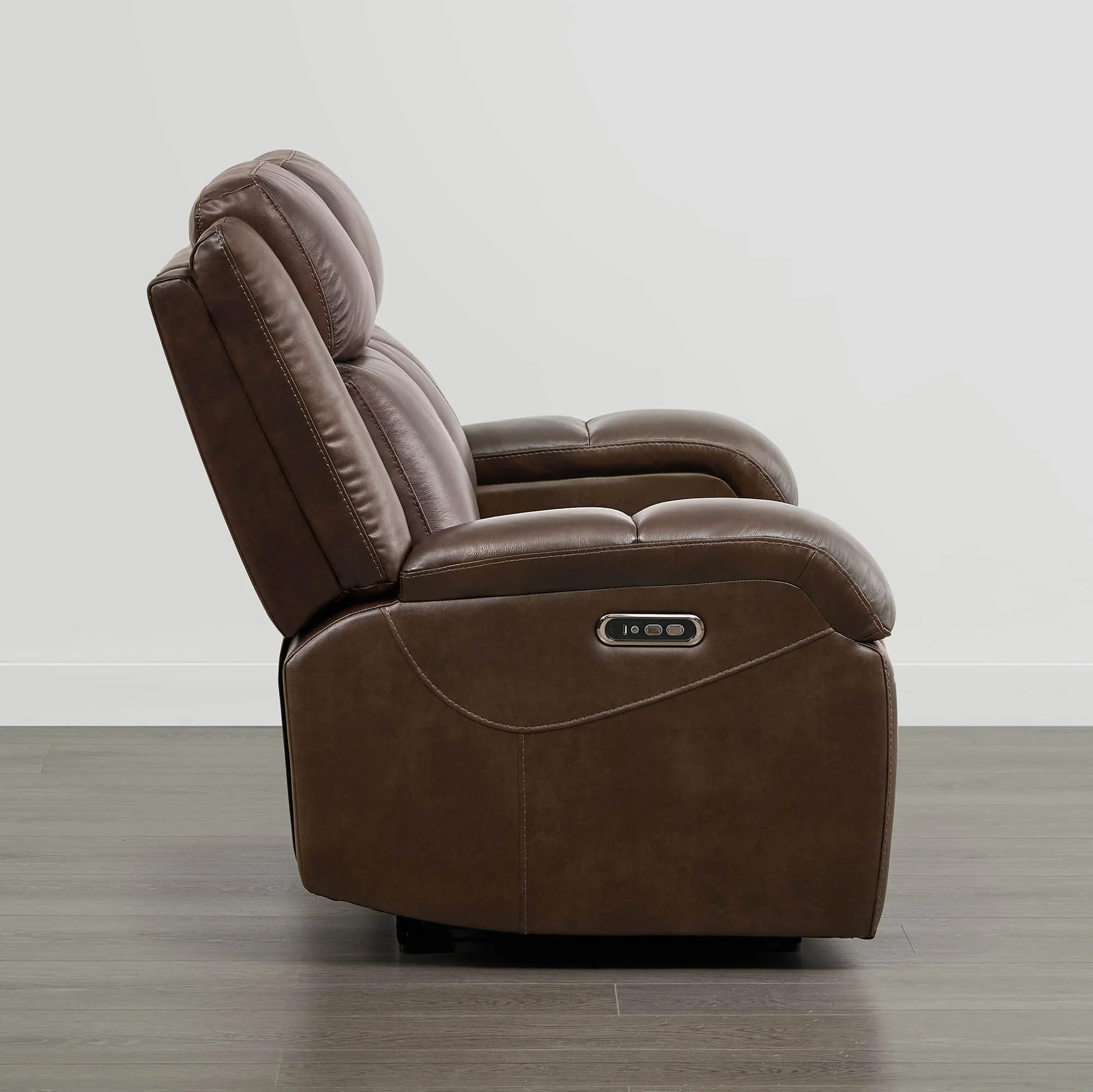 Isaac Genuine Leather Wall Hugger Power Reclining Sofa with Power Headrest - Image 37