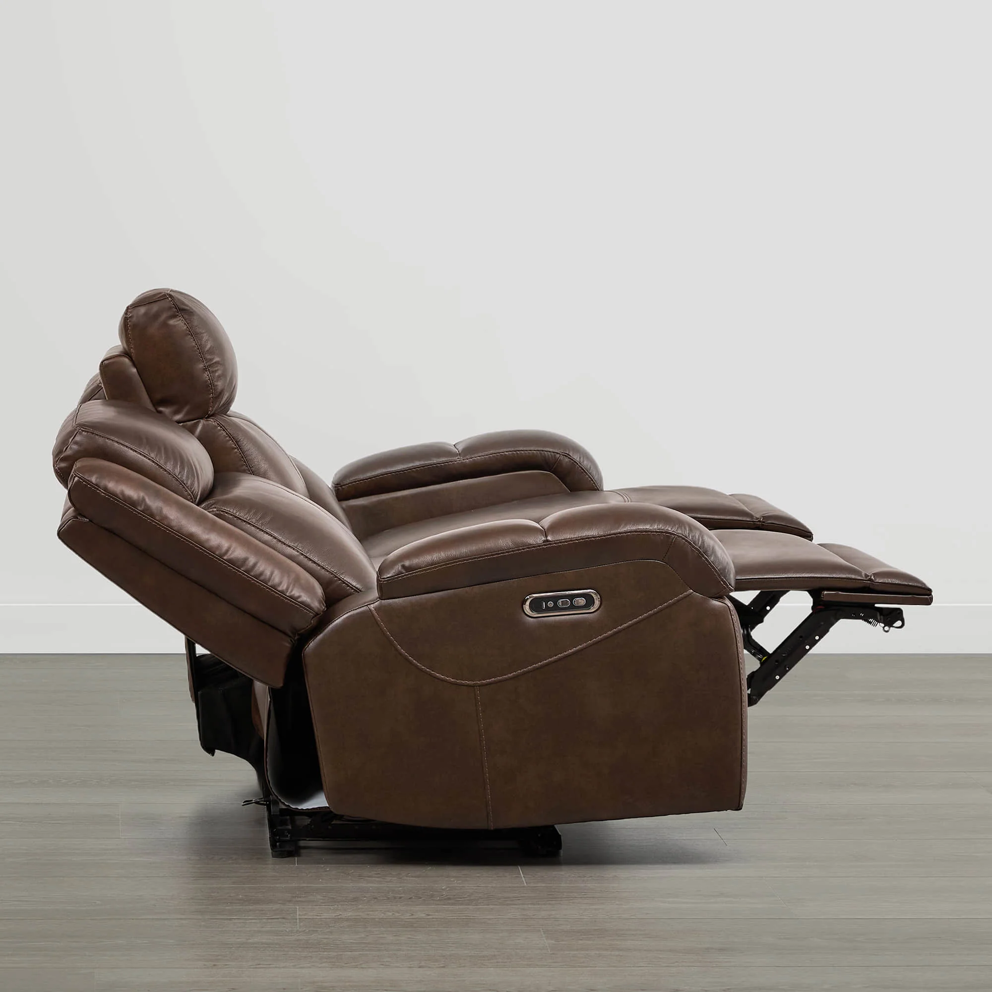 Isaac Genuine Leather Wall Hugger Power Reclining Sofa with Power Headrest - Image 40