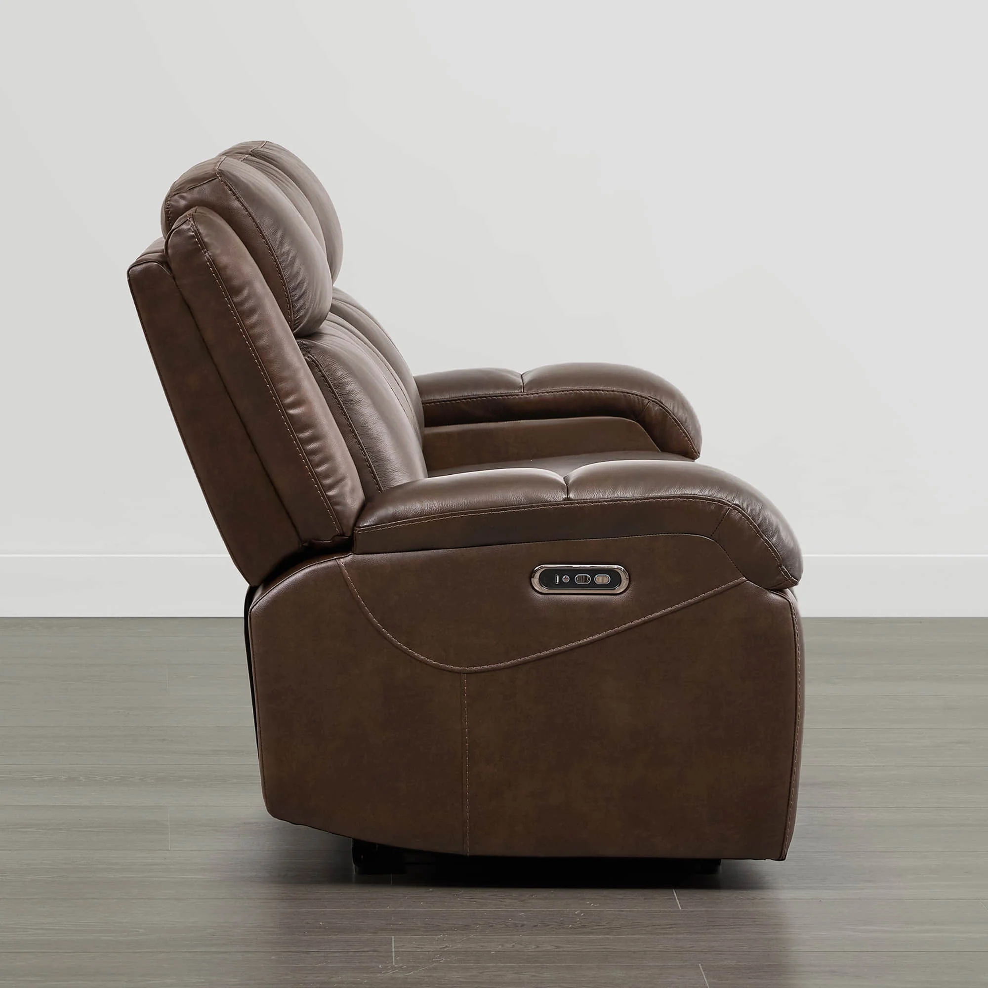 Isaac Genuine Leather Wall Hugger Power Reclining Sofa with Power Headrest - Image 42