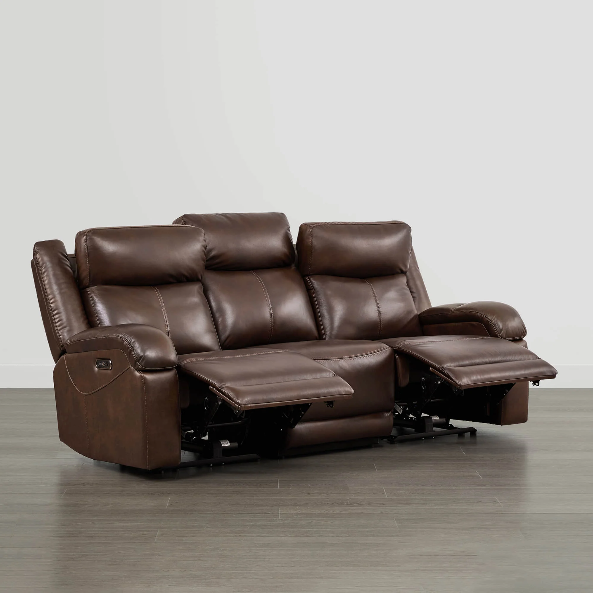 Isaac Genuine Leather Wall Hugger Power Reclining Sofa with Power Headrest - Image 43