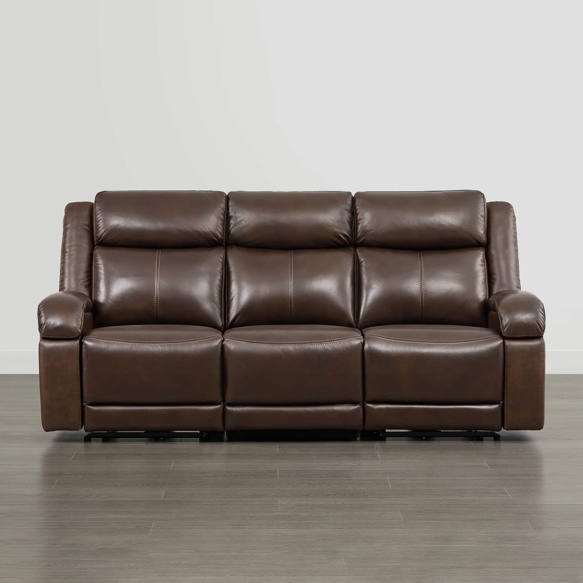 Isaac Genuine Leather Wall Hugger Power Reclining Sofa with Power Headrest - Image 47