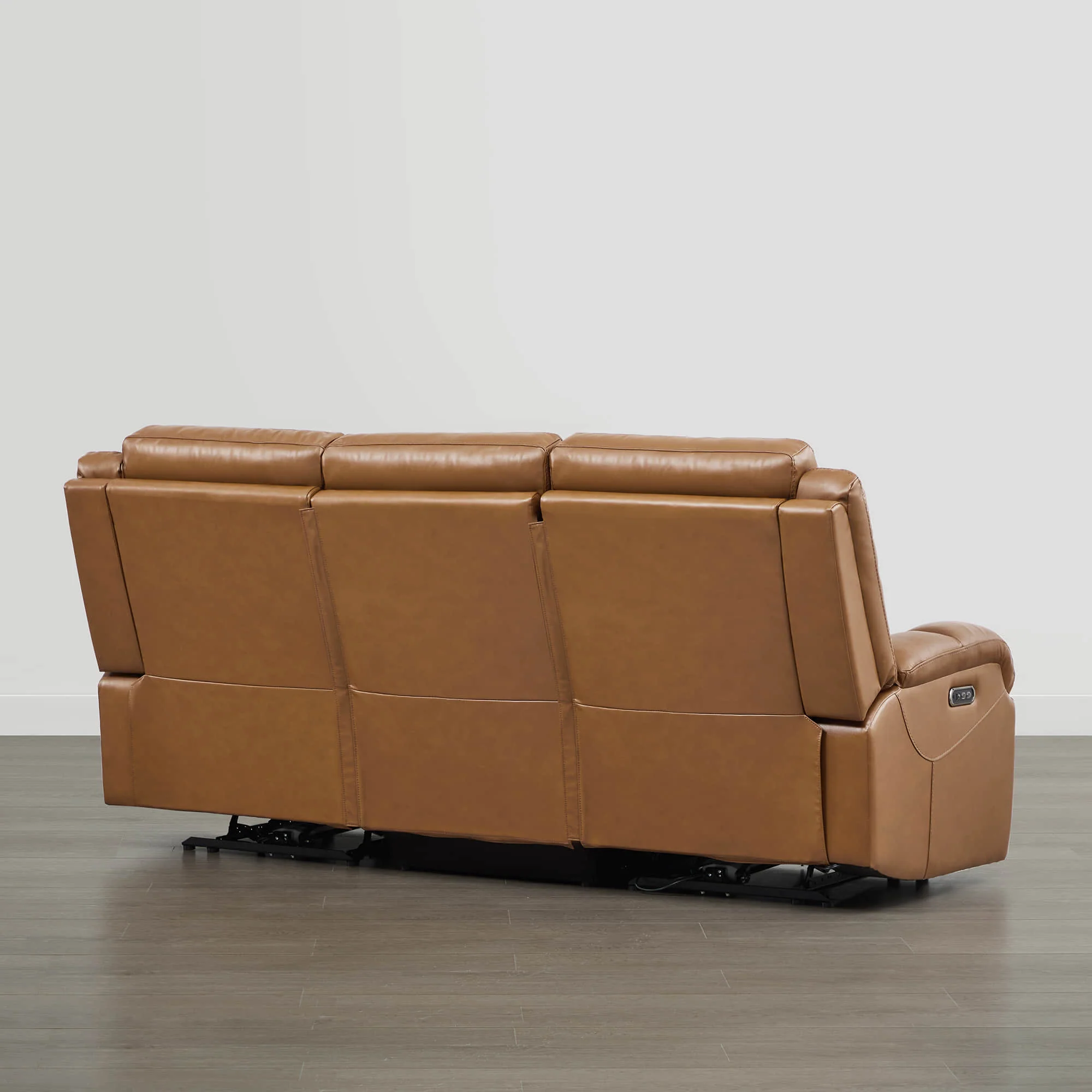 Isaac Genuine Leather Wall Hugger Power Reclining Sofa with Power Headrest - Image 56