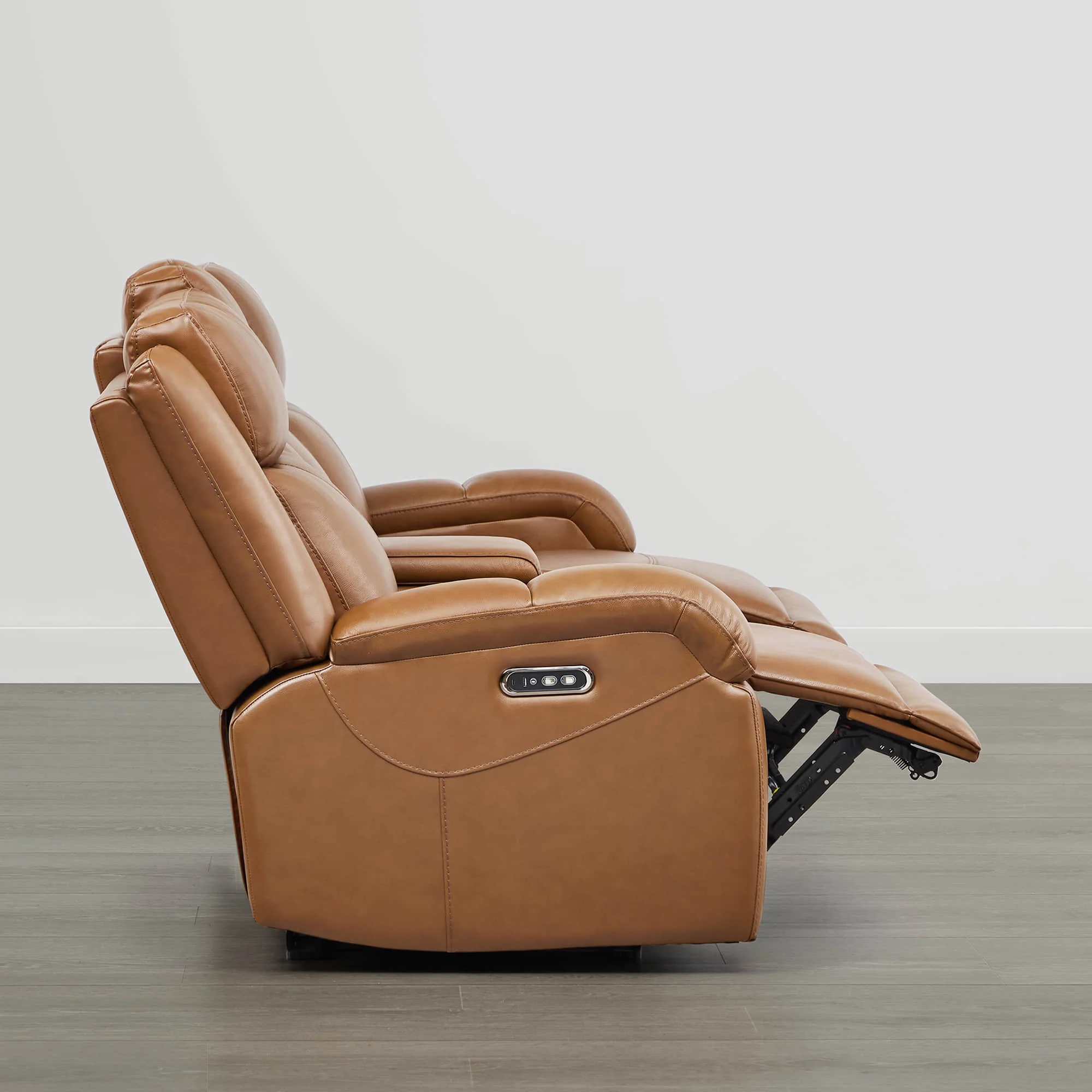 Isaac Genuine Leather Wall Hugger Power Reclining Sofa with Power Headrest - Image 59