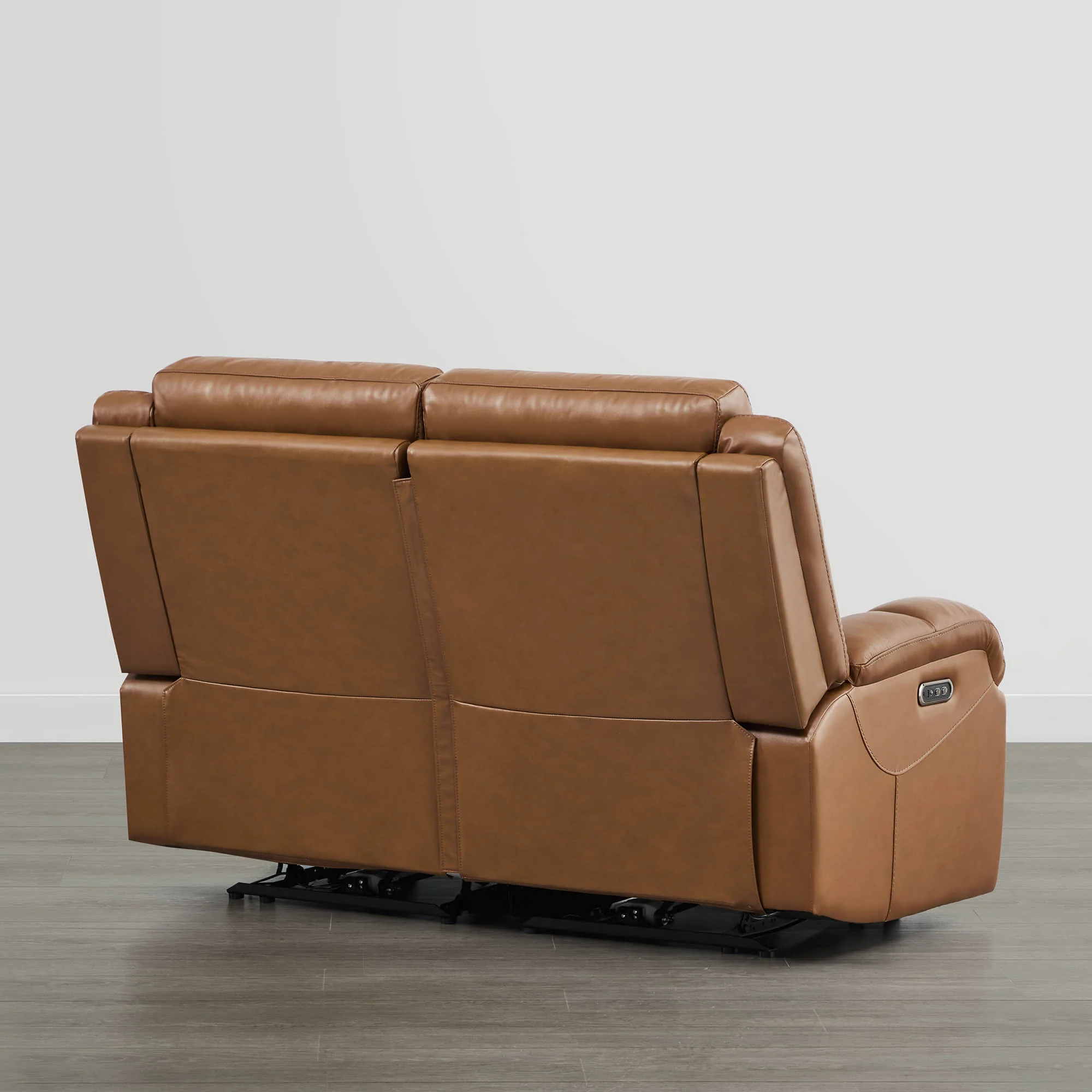 Isaac Genuine Leather Wall Hugger Power Reclining Sofa with Power Headrest - Image 62
