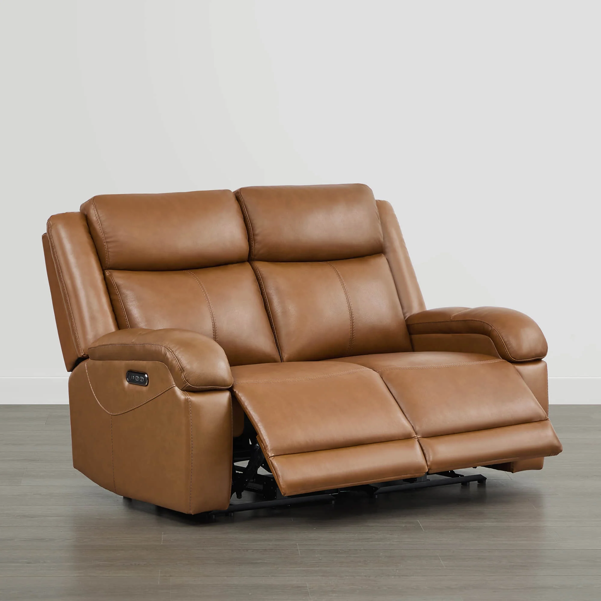 Isaac Genuine Leather Wall Hugger Power Reclining Sofa with Power Headrest - Image 66