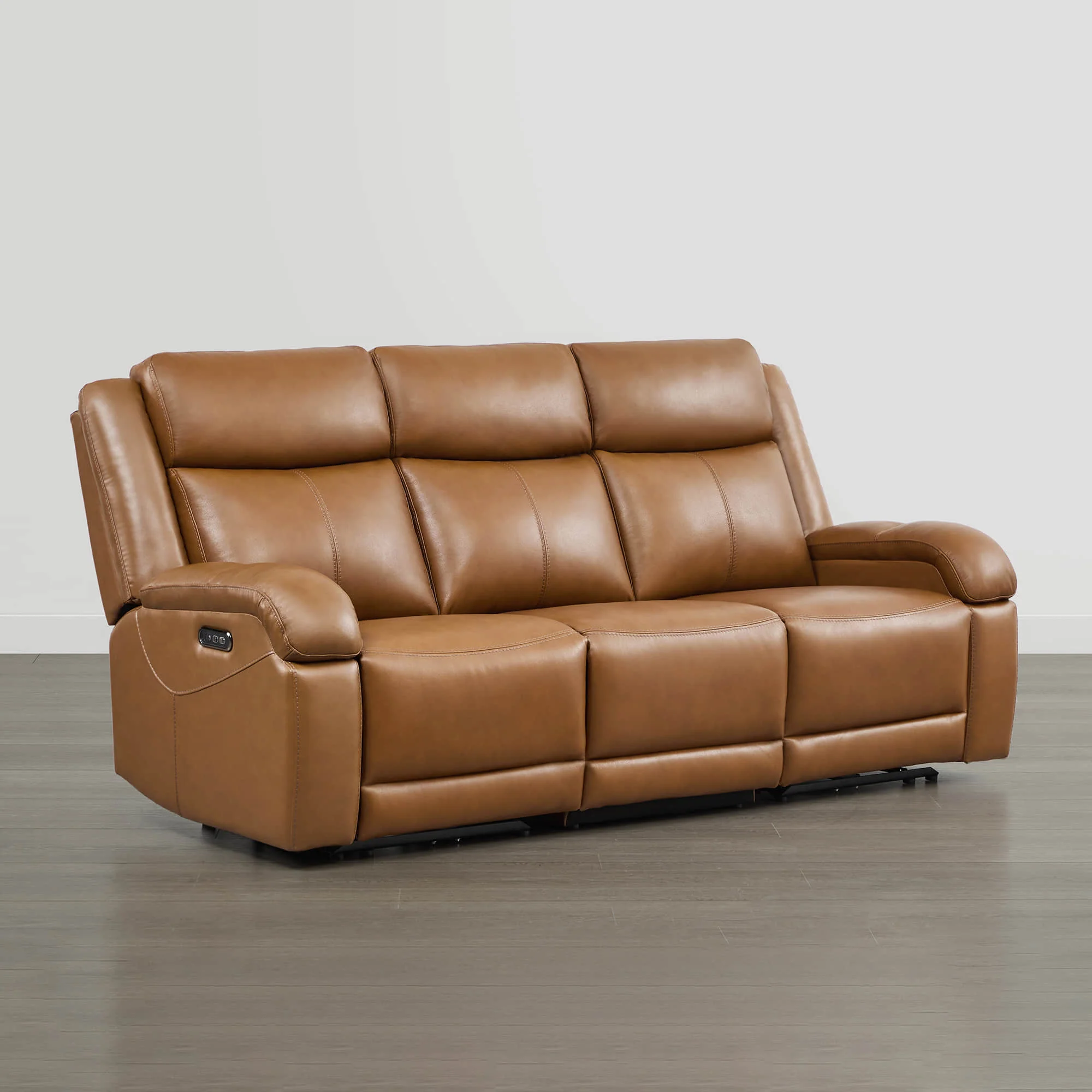 Isaac Genuine Leather Wall Hugger Power Reclining Sofa with Power Headrest - Image 72