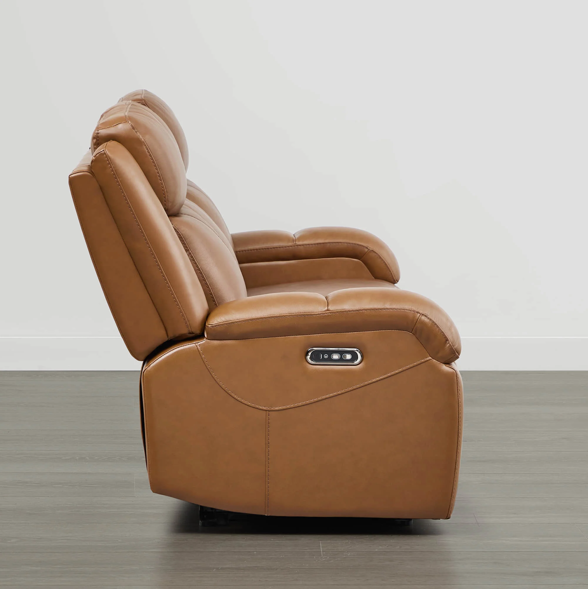Isaac Genuine Leather Wall Hugger Power Reclining Sofa with Power Headrest - Image 94