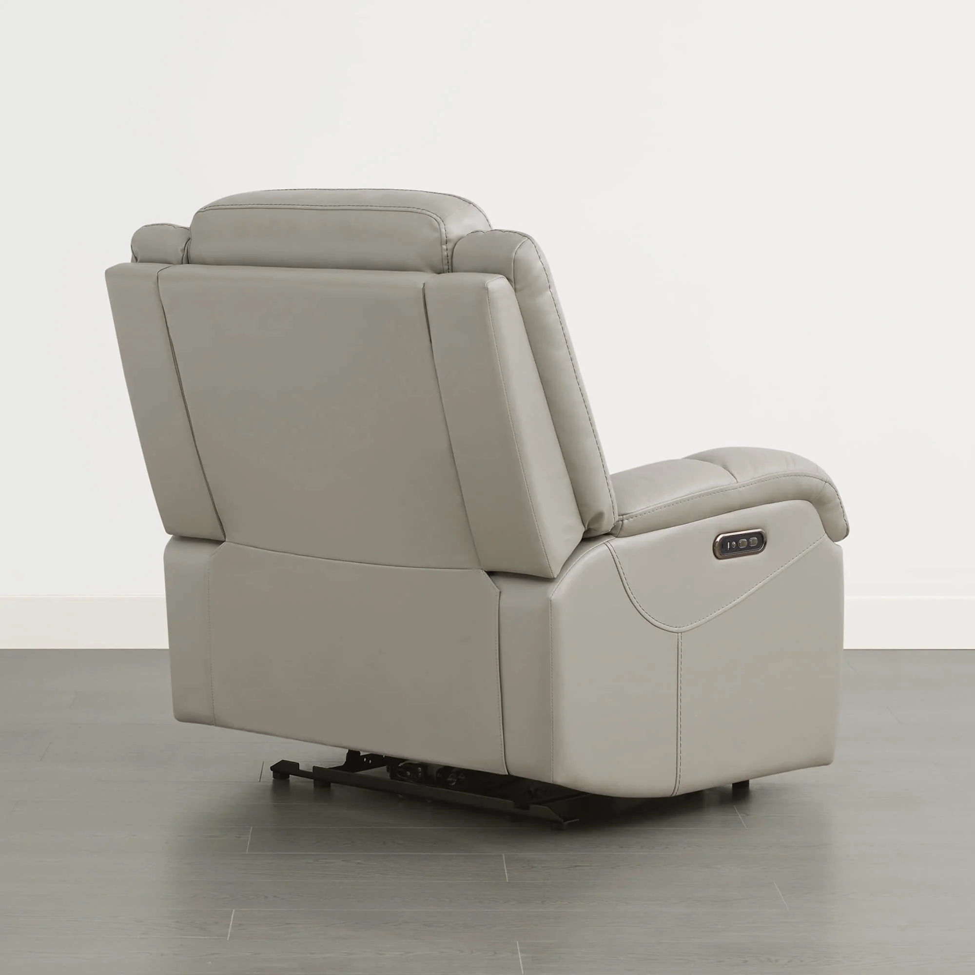 Isaac Genuine Leather Wall Hugger Power Recliner with Power Headrest - Image 48