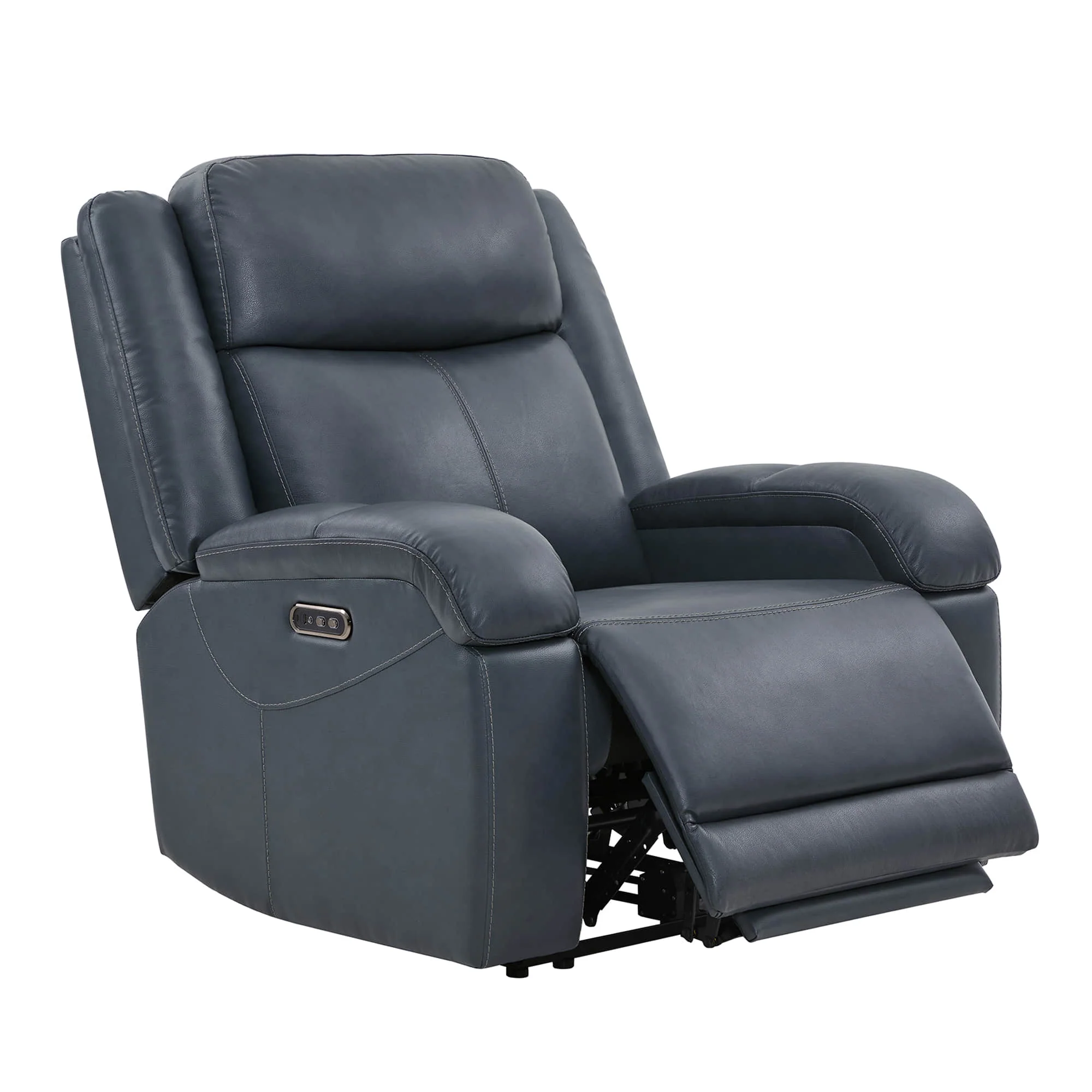Isaac Genuine Leather Wall Hugger Power Recliner with Power Headrest - Image 93