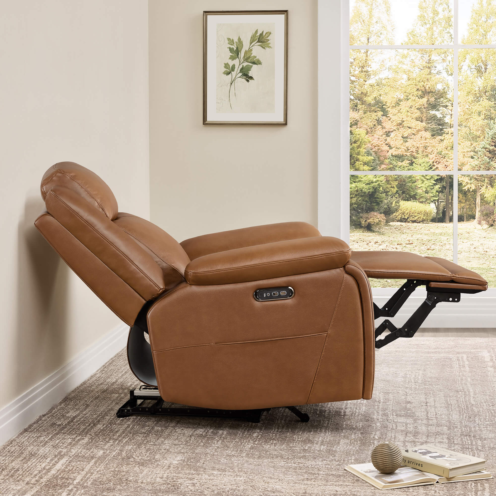 Isaac Zero Wall hugger Power Recliner with Cup Holder - Image 4