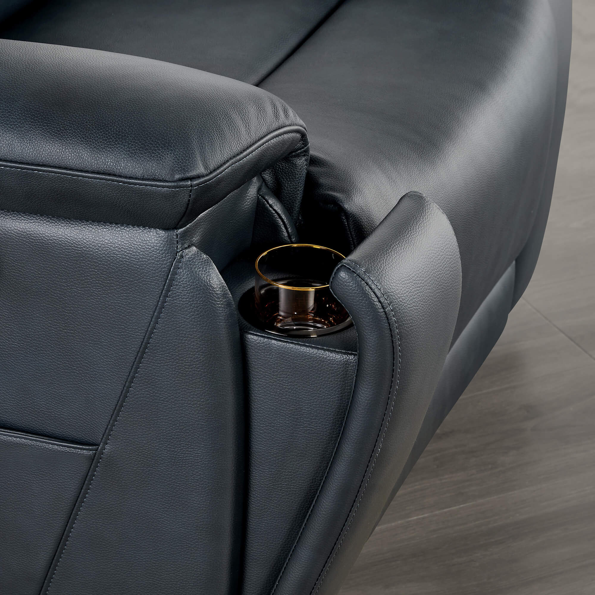 Isaac Zero Wall hugger Power Recliner with Cup Holder - Image 48
