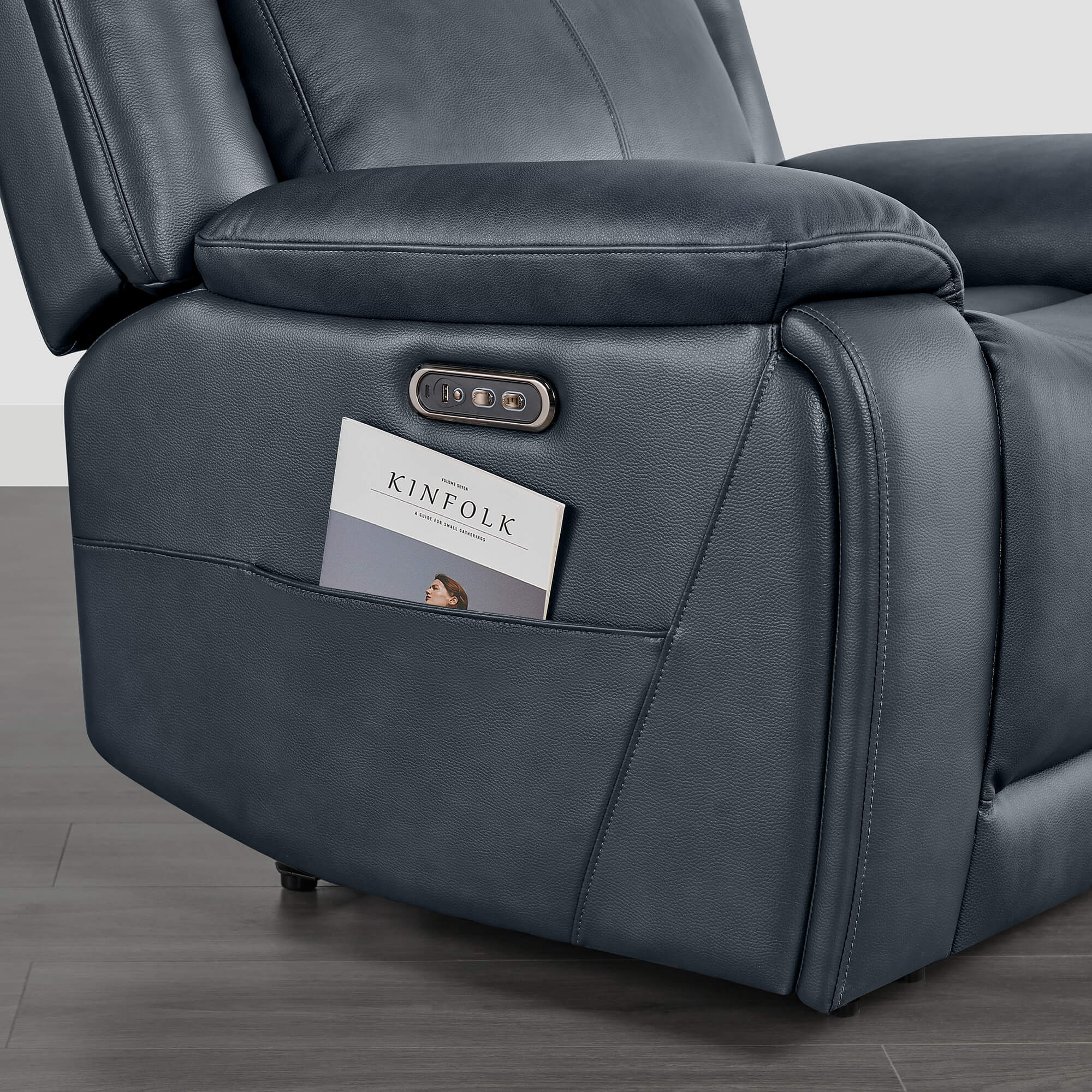 Isaac Zero Wall hugger Power Recliner with Cup Holder - Image 50