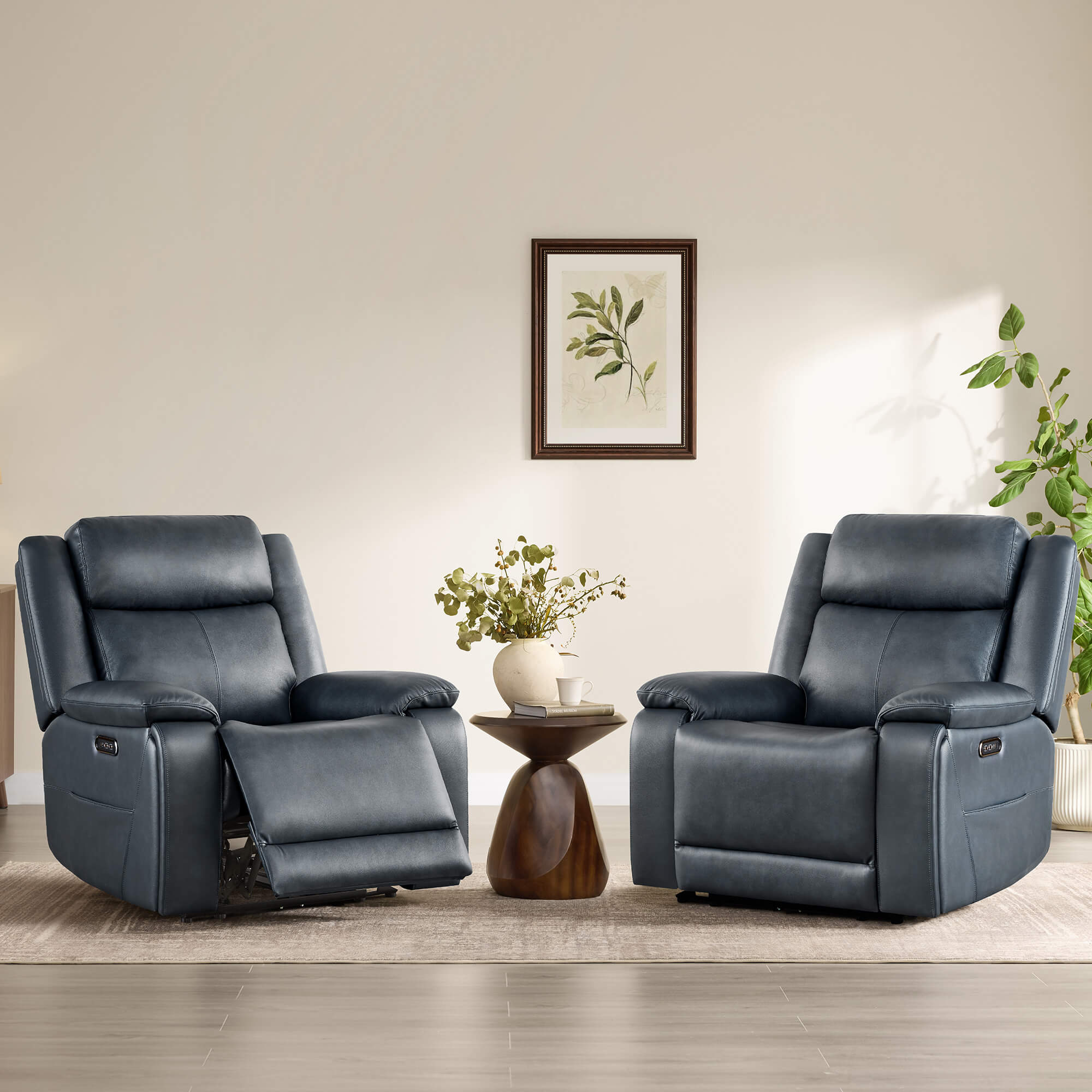 Isaac Zero Wall hugger Power Recliner with Cup Holder - Image 7