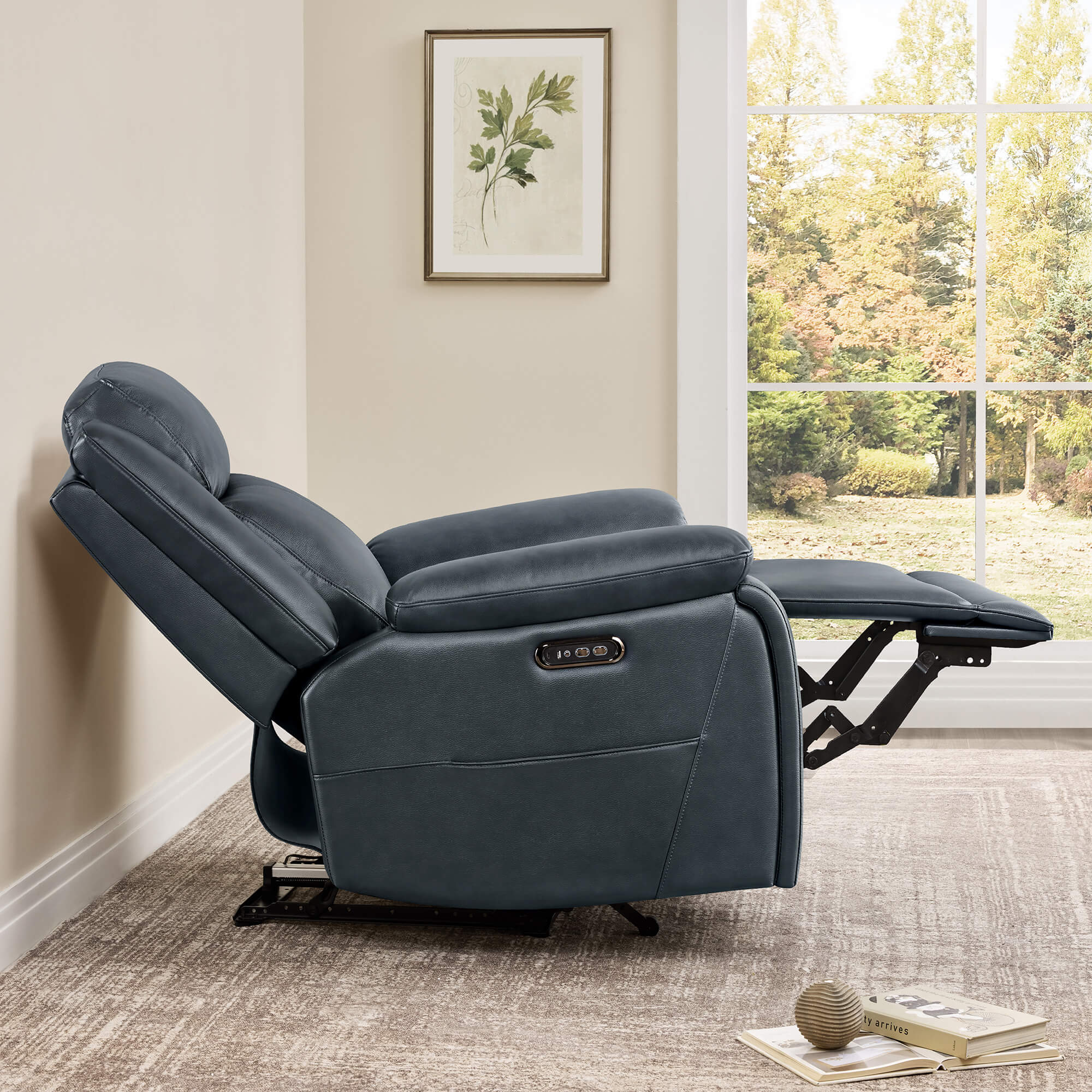 Isaac Zero Wall hugger Power Recliner with Cup Holder - Image 8